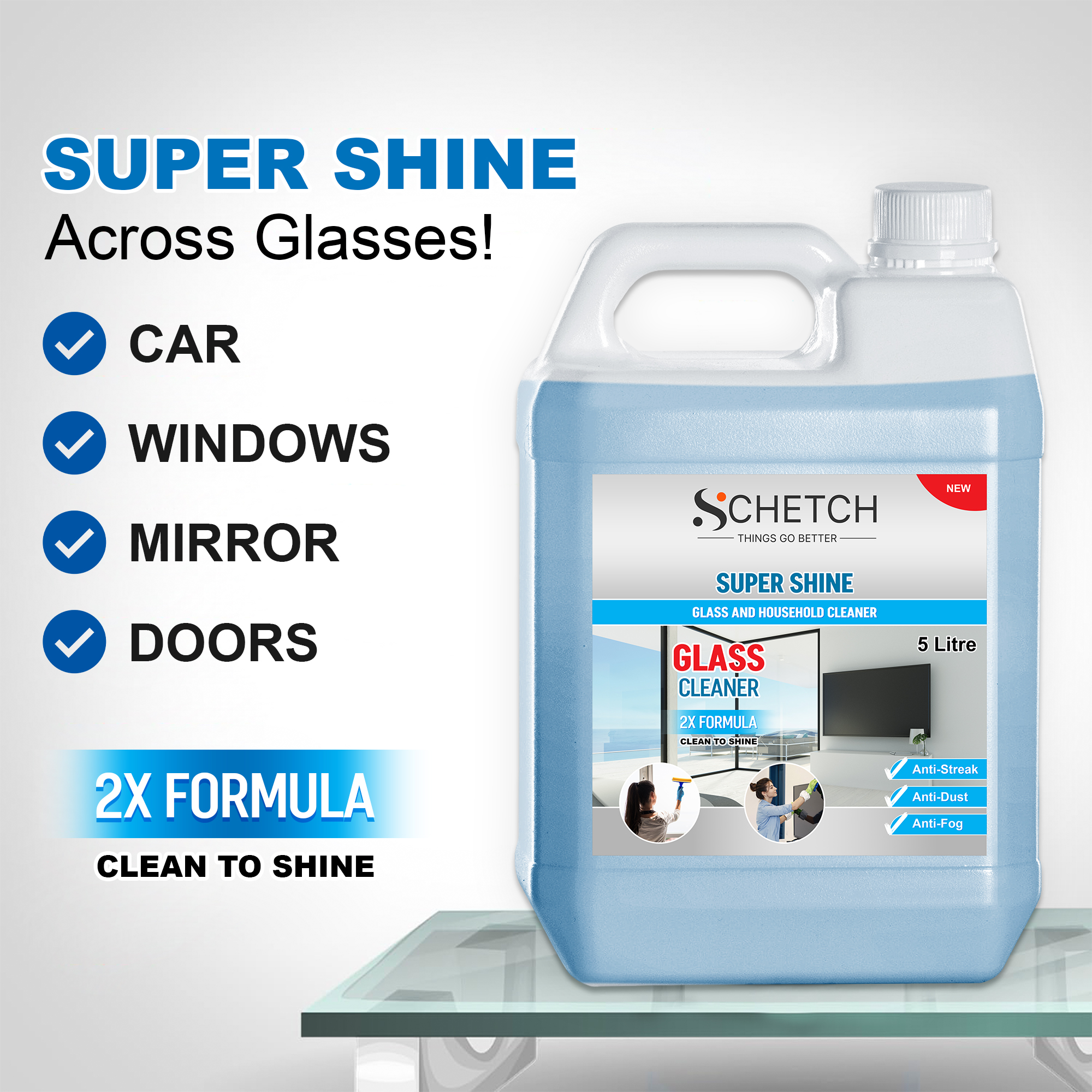 Schetch Super Shine Glass Cleaner 