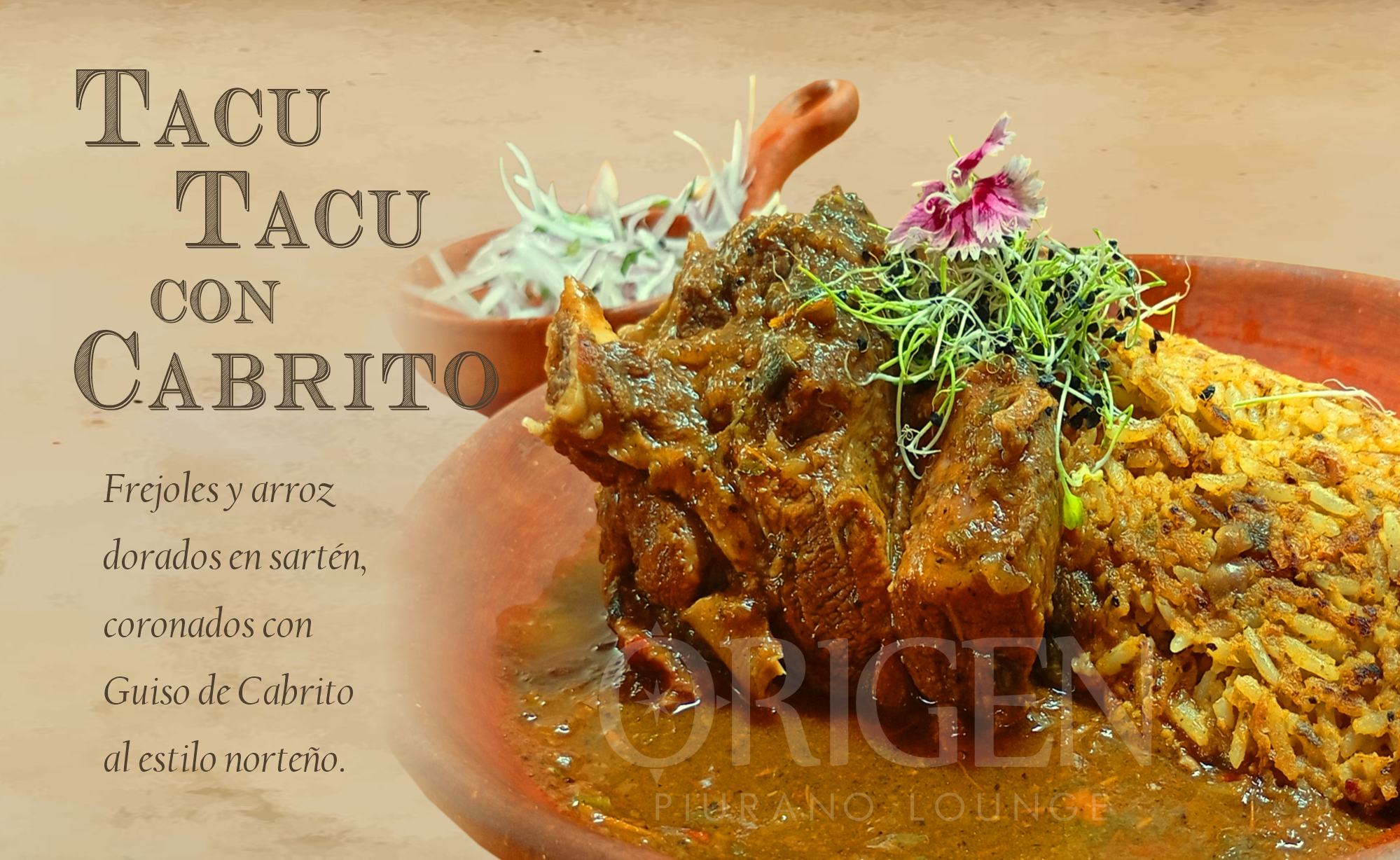 Tacu Tacu con Cabrito