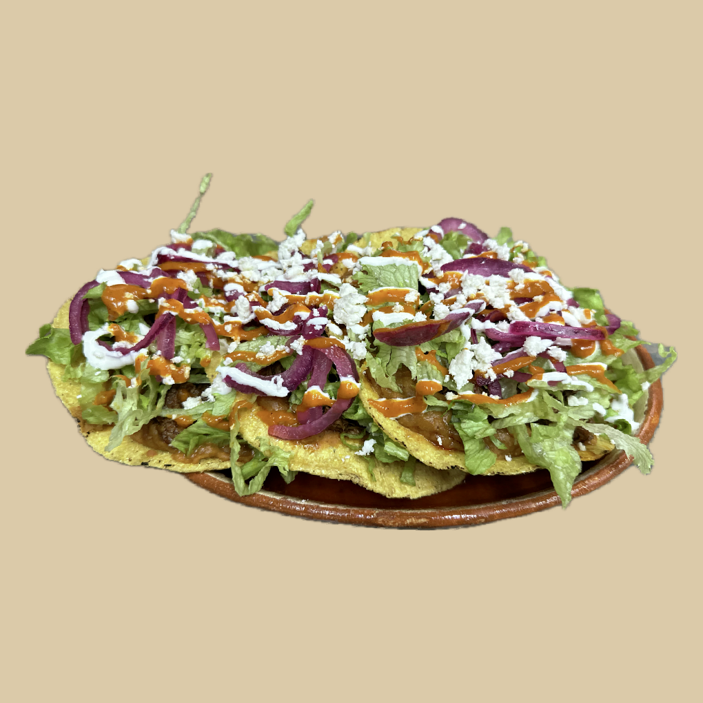 Tostadas De Carne Colorado 