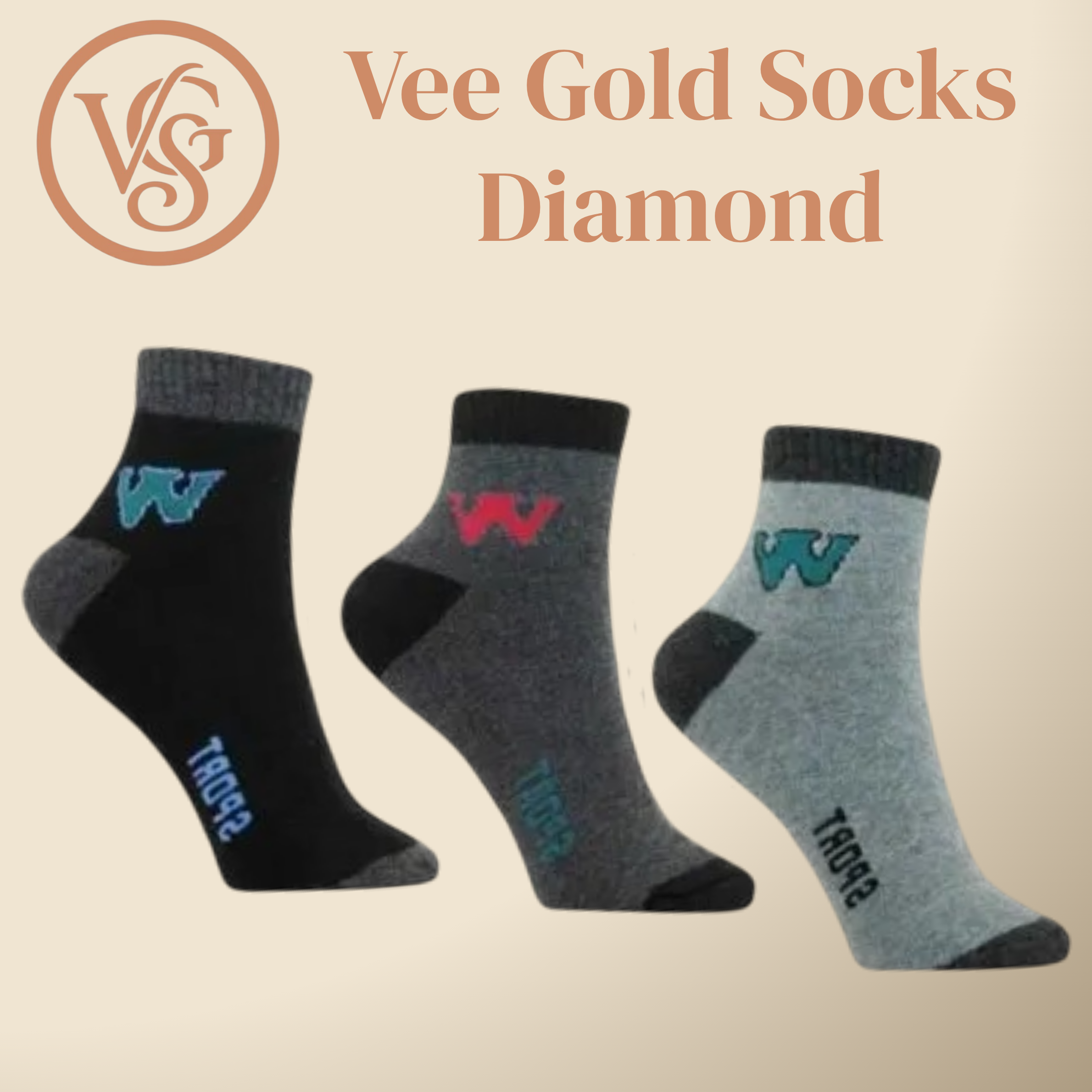 W Sports Socks D/Color