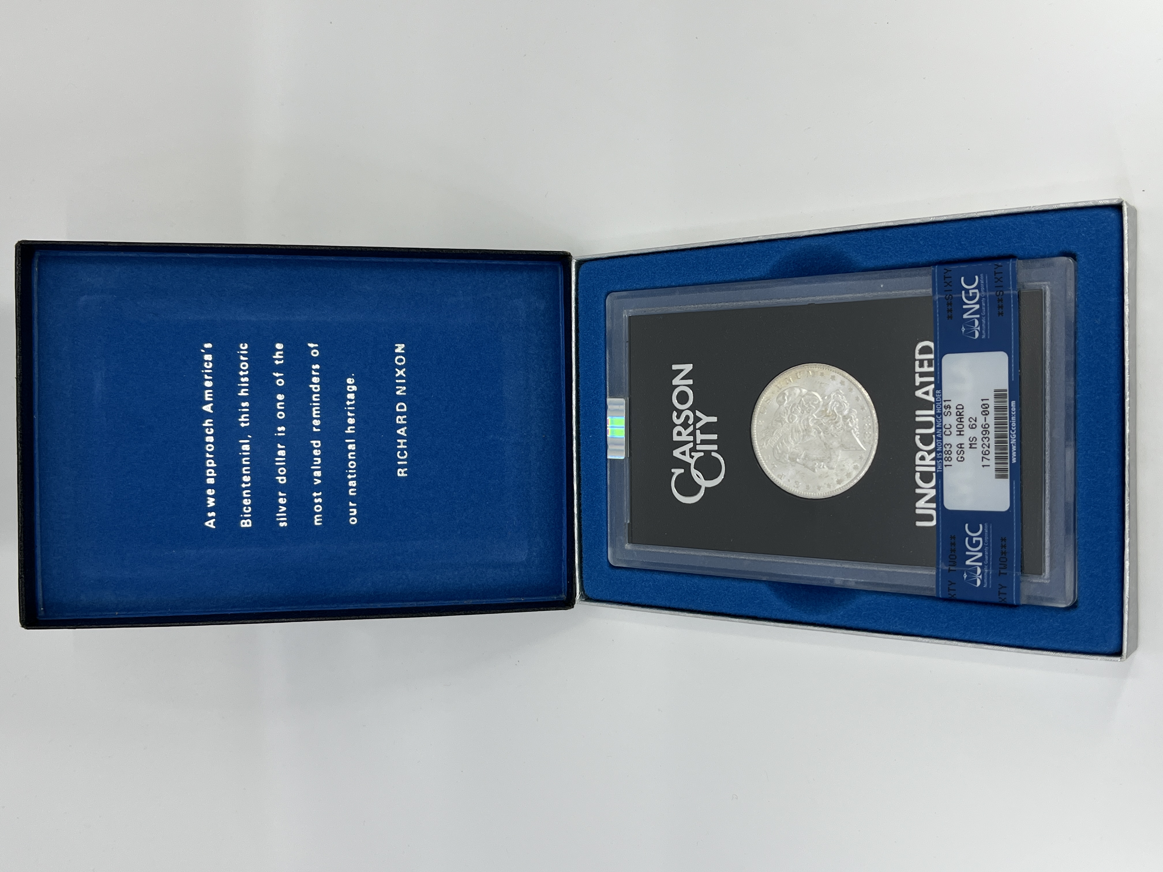 1883 Carson City Morgan Silver Dollar - MS 62