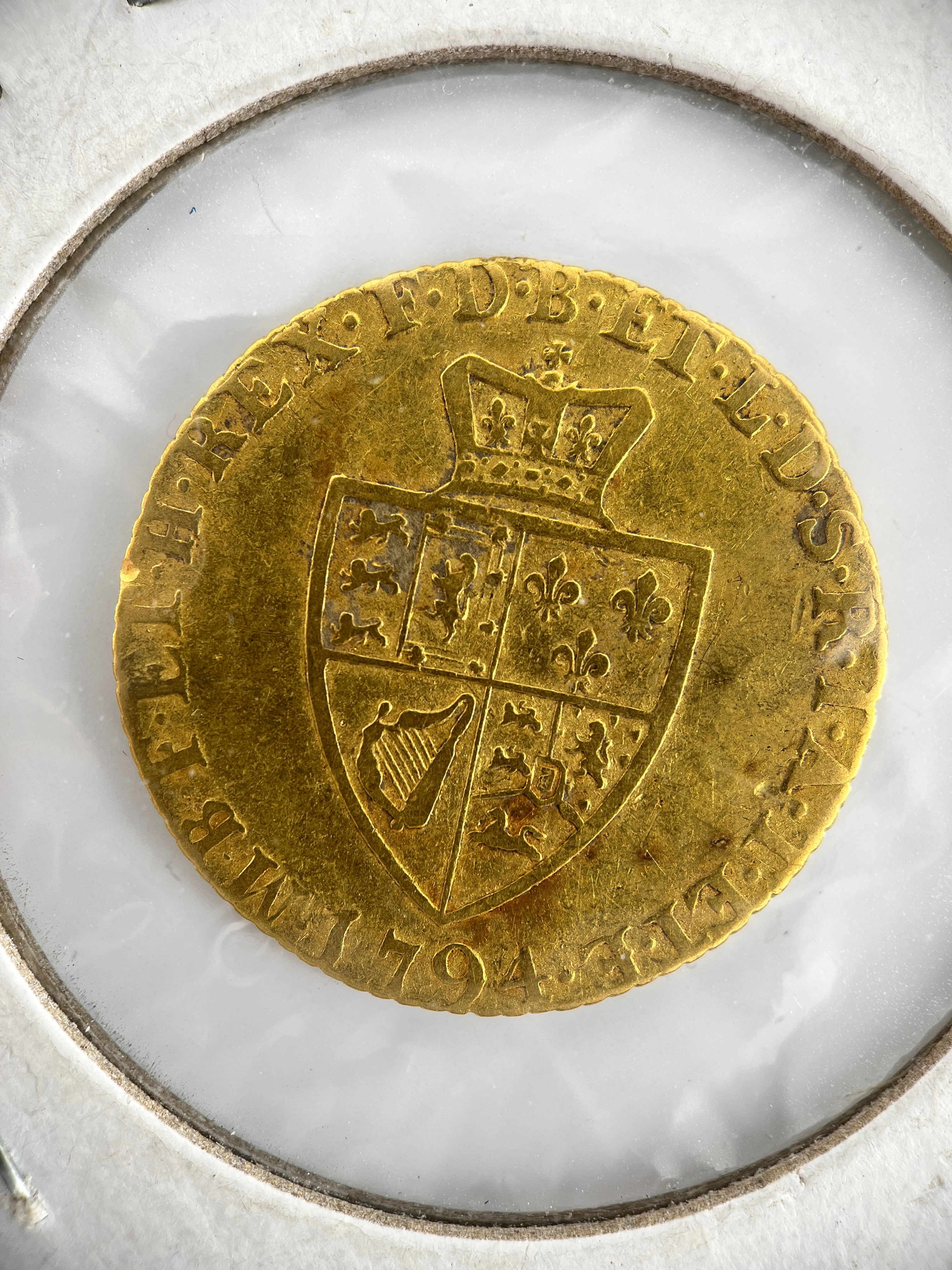 1794 United Kingdom 1/2 guinea spade