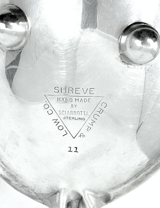 8.5" SCIARROTTA Sterling Silver Leaf Dish