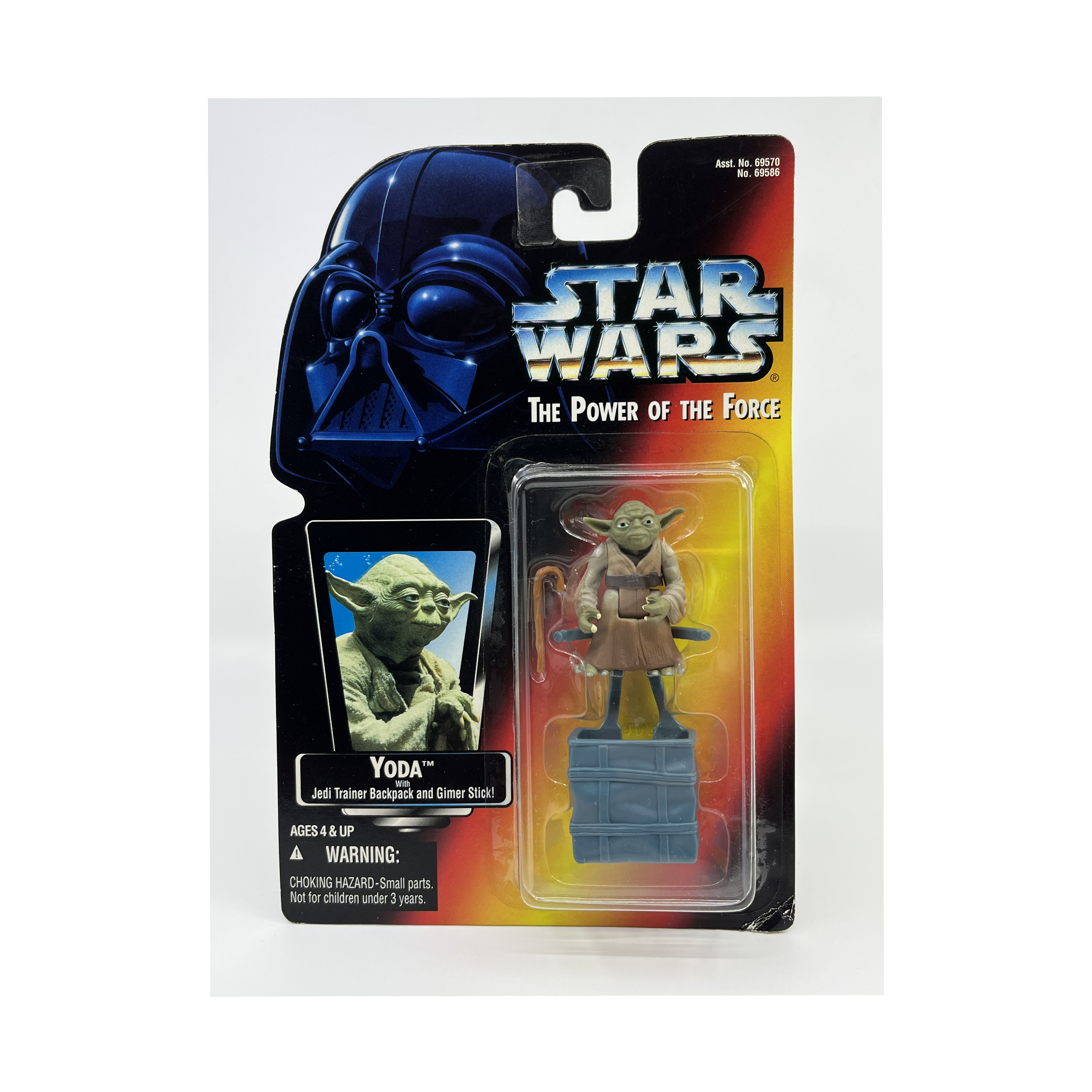 Star Wars The Power of the Force Yoda Action Figure (Card Back)