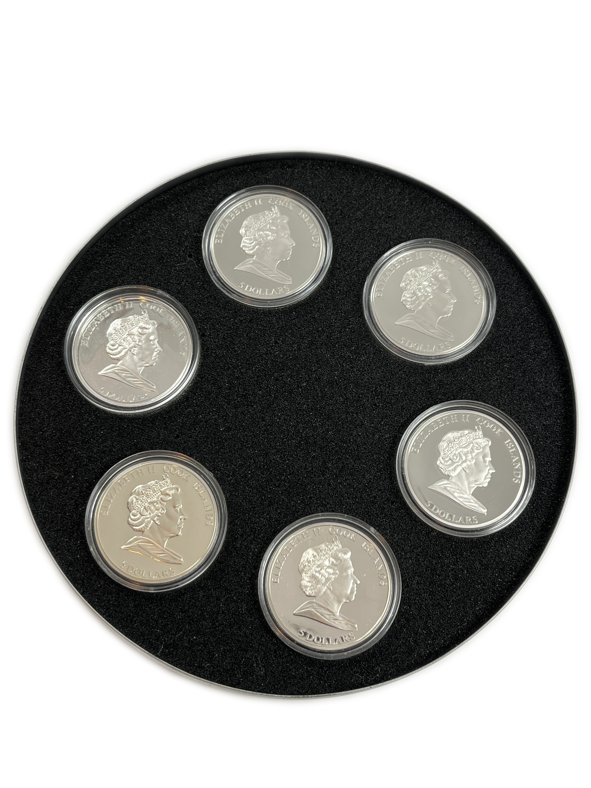 Cook Islands .925 Silver $5 Hollywood Legends Limited Edition Coin Set