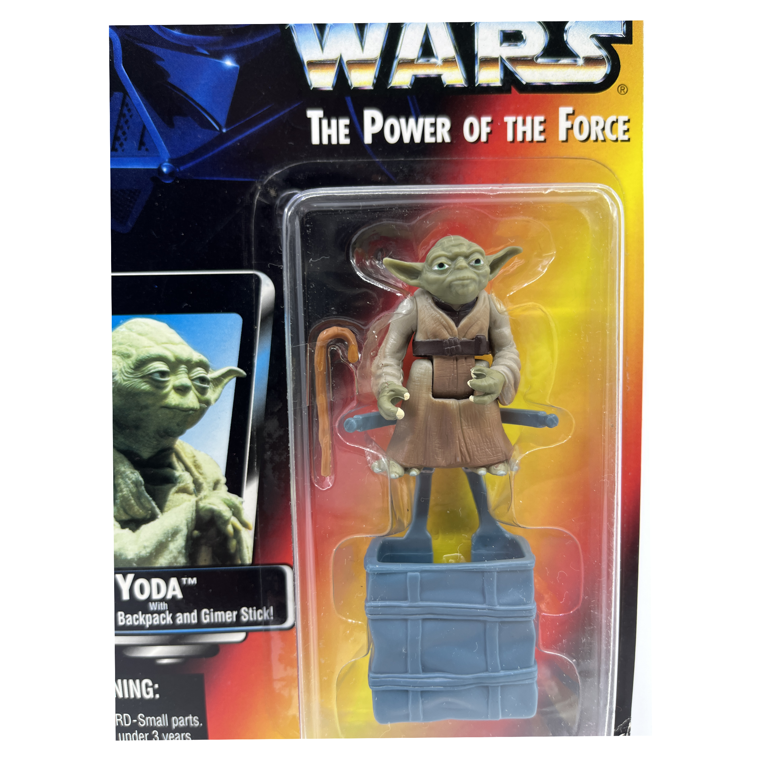 Star Wars The Power of the Force Yoda Action Figure (Card Back)