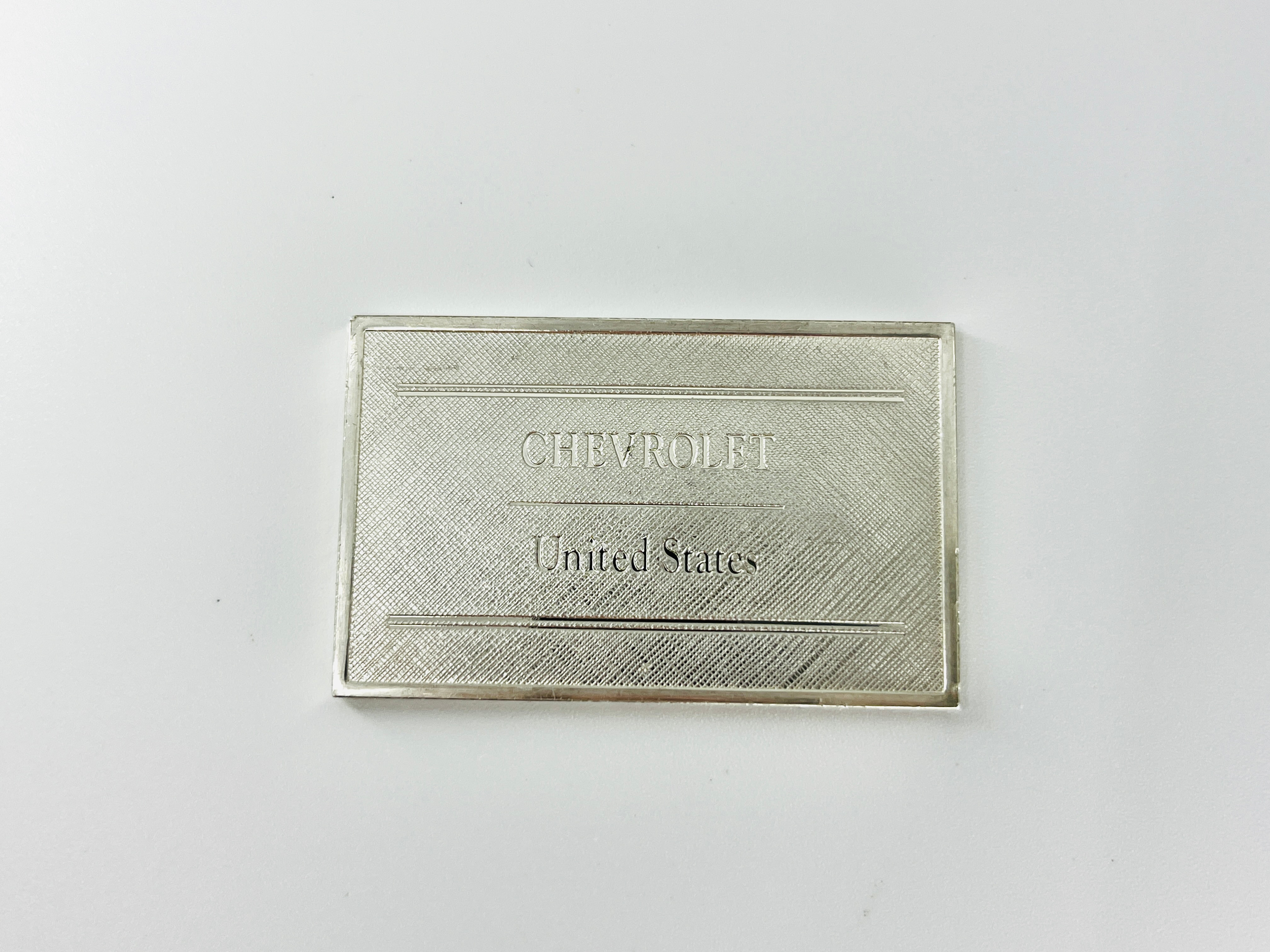 Chevrolet Silver Collector's Bar