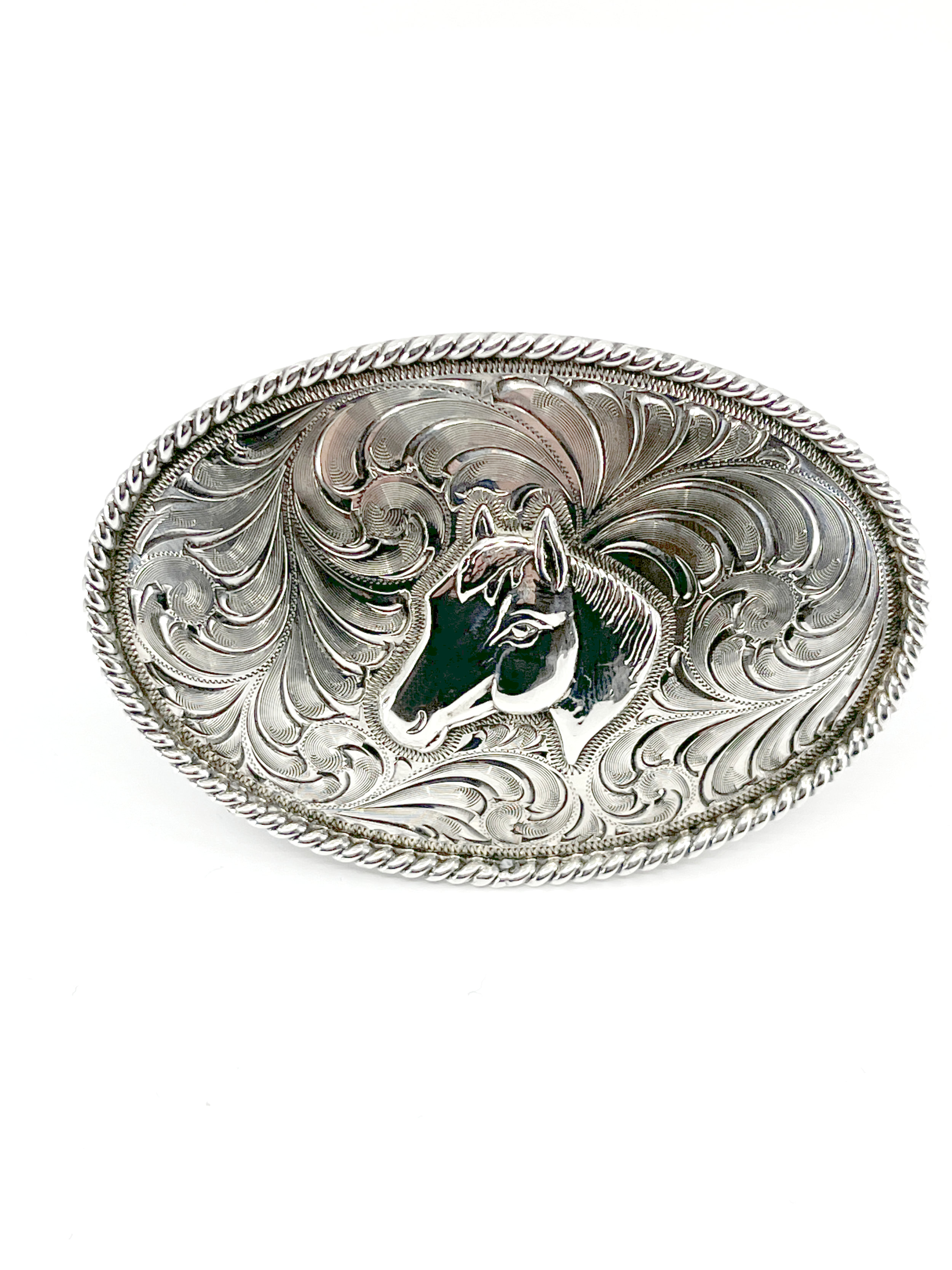 J.W. Cooper Sterling Silver Belt Buckle
