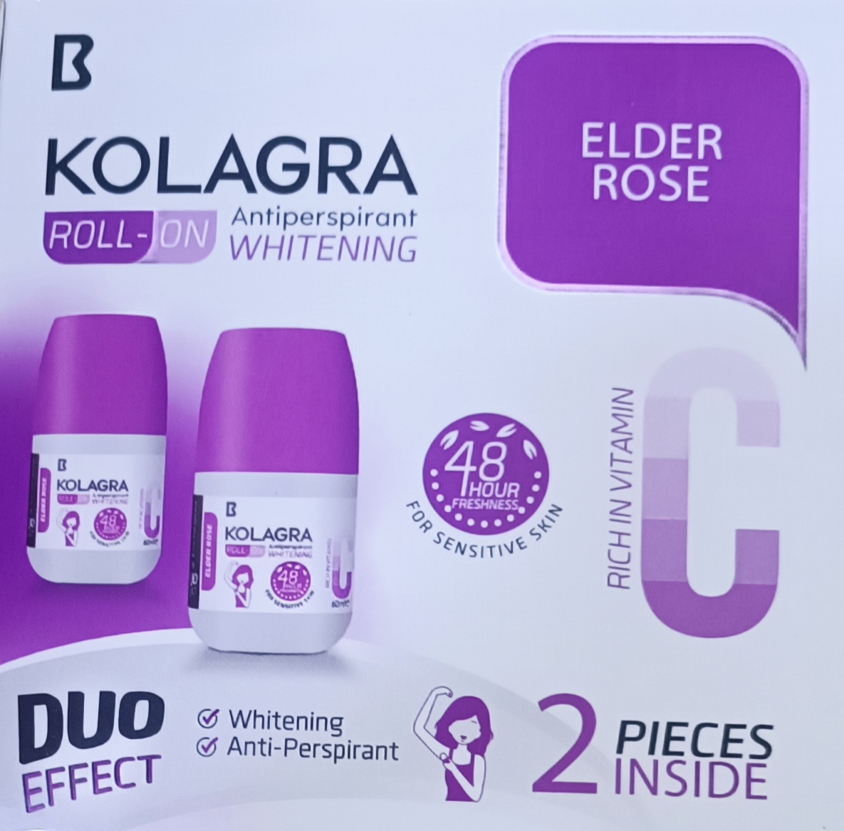 كولاجرا مضاد للتعرق و تفتيح رول أون عرض ٢*١ 