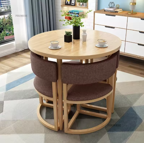 Modern Round Dining Table Set