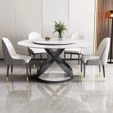 Modern Round Dining Table Set