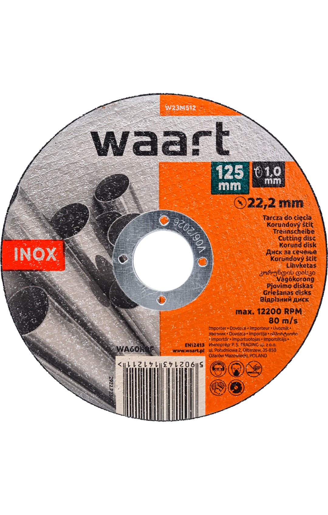 Disk preres Inox WAART 125x1mm