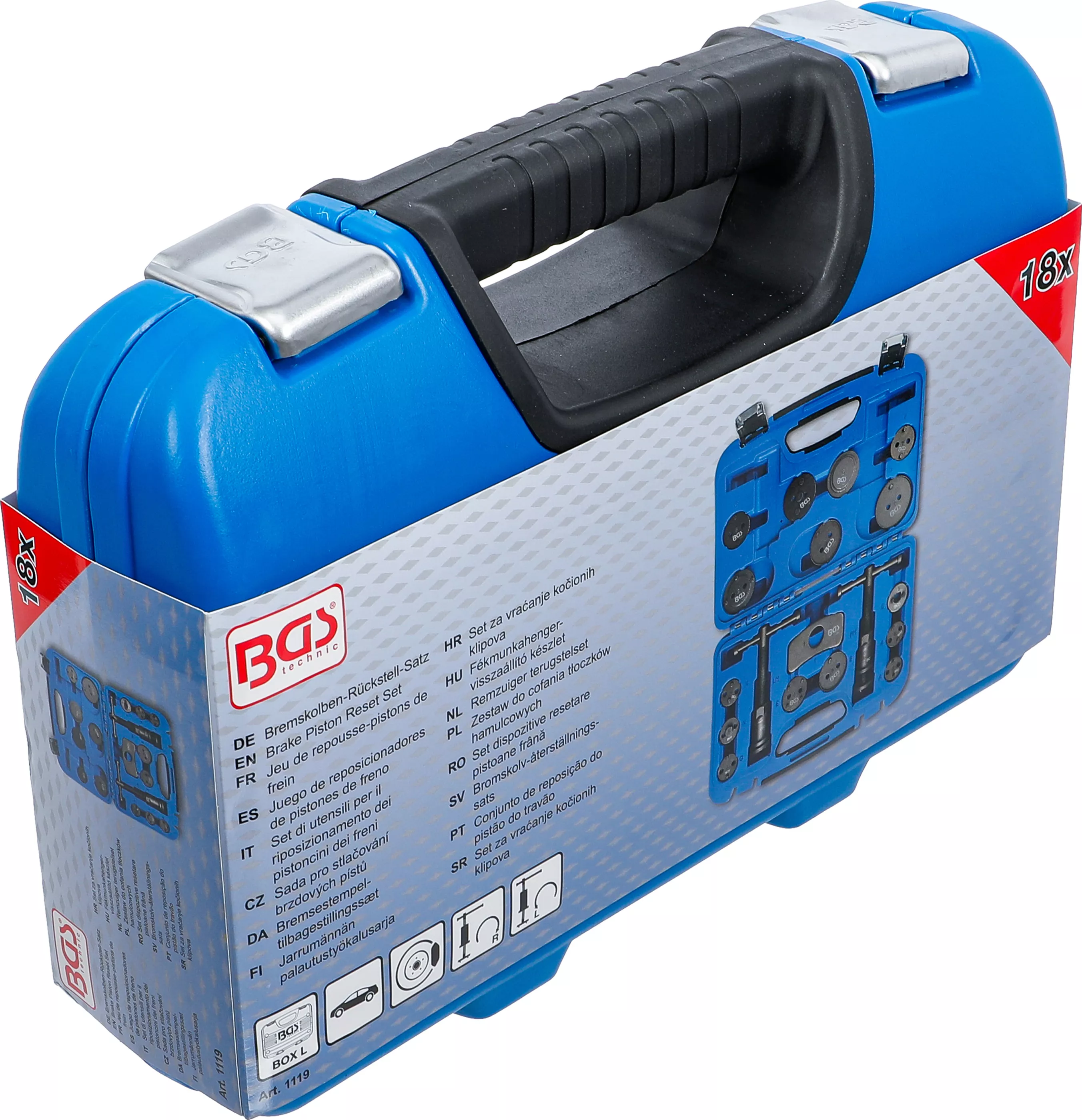 Set me vegla per hapjen e frenave BGS 18 cope