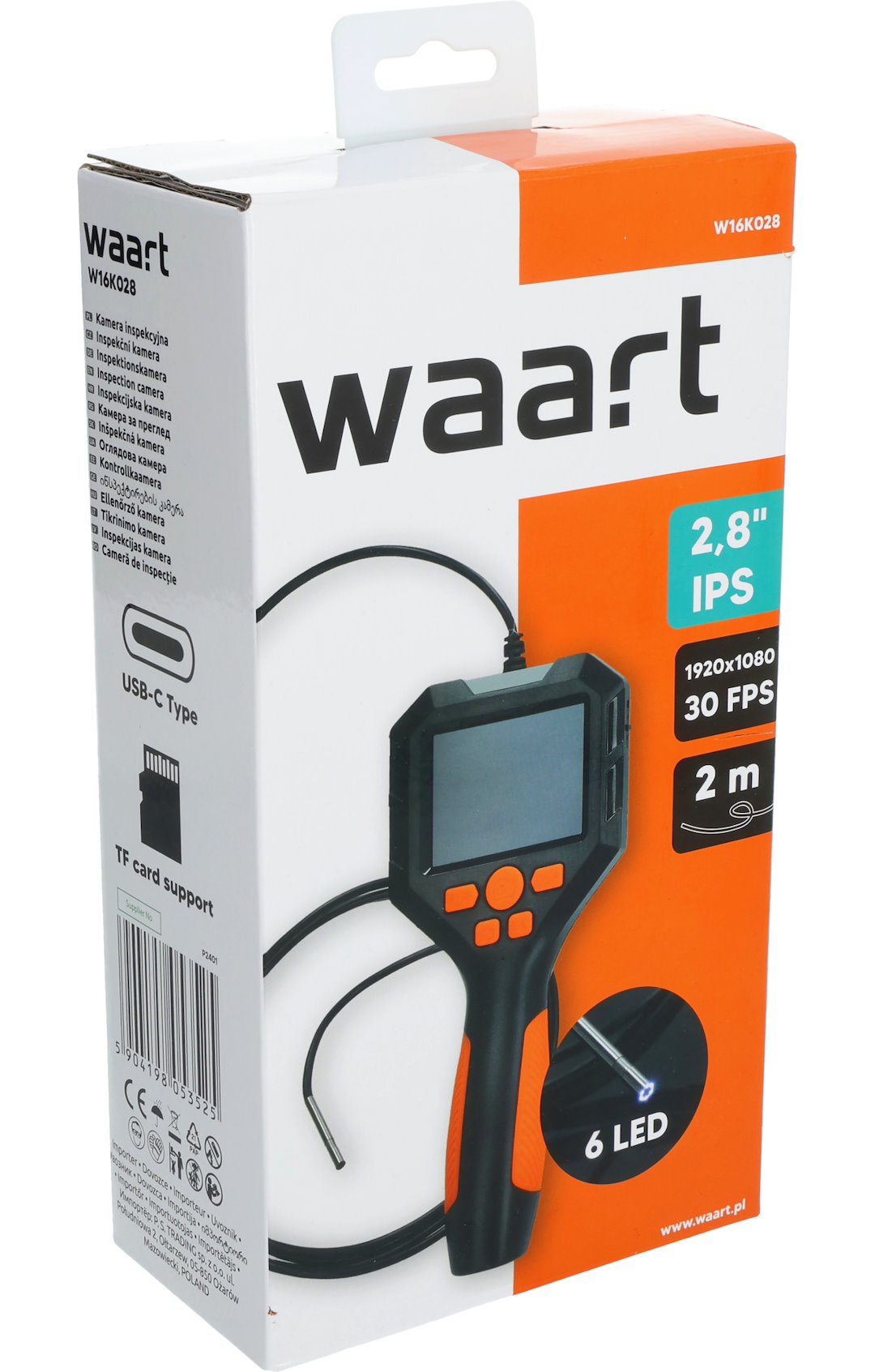 Kamera Inspektimi IPS 2.8" FHD