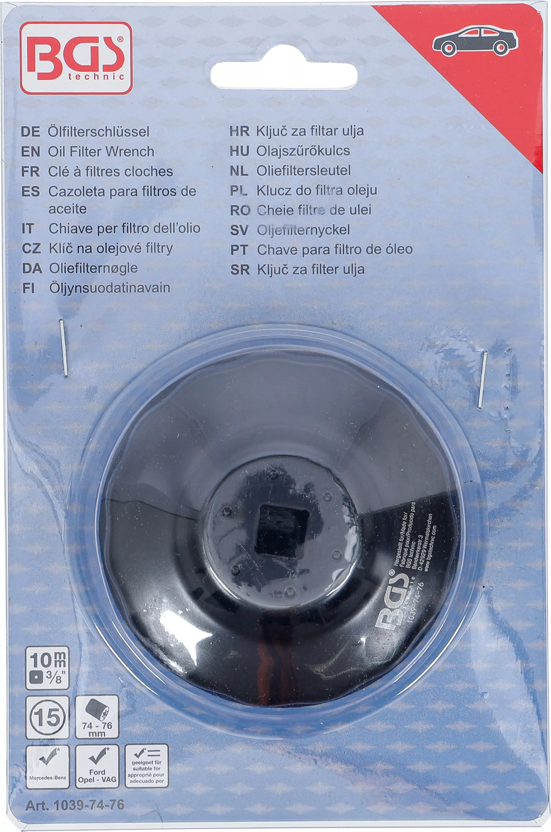 Celes per filter vaji BGS 15 kende 74-76mm