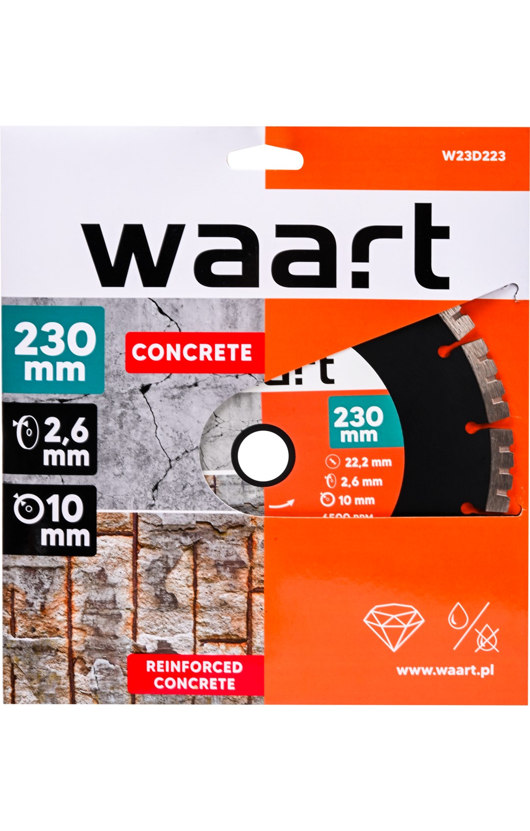 Disk per beton te armuar WAART 230mm