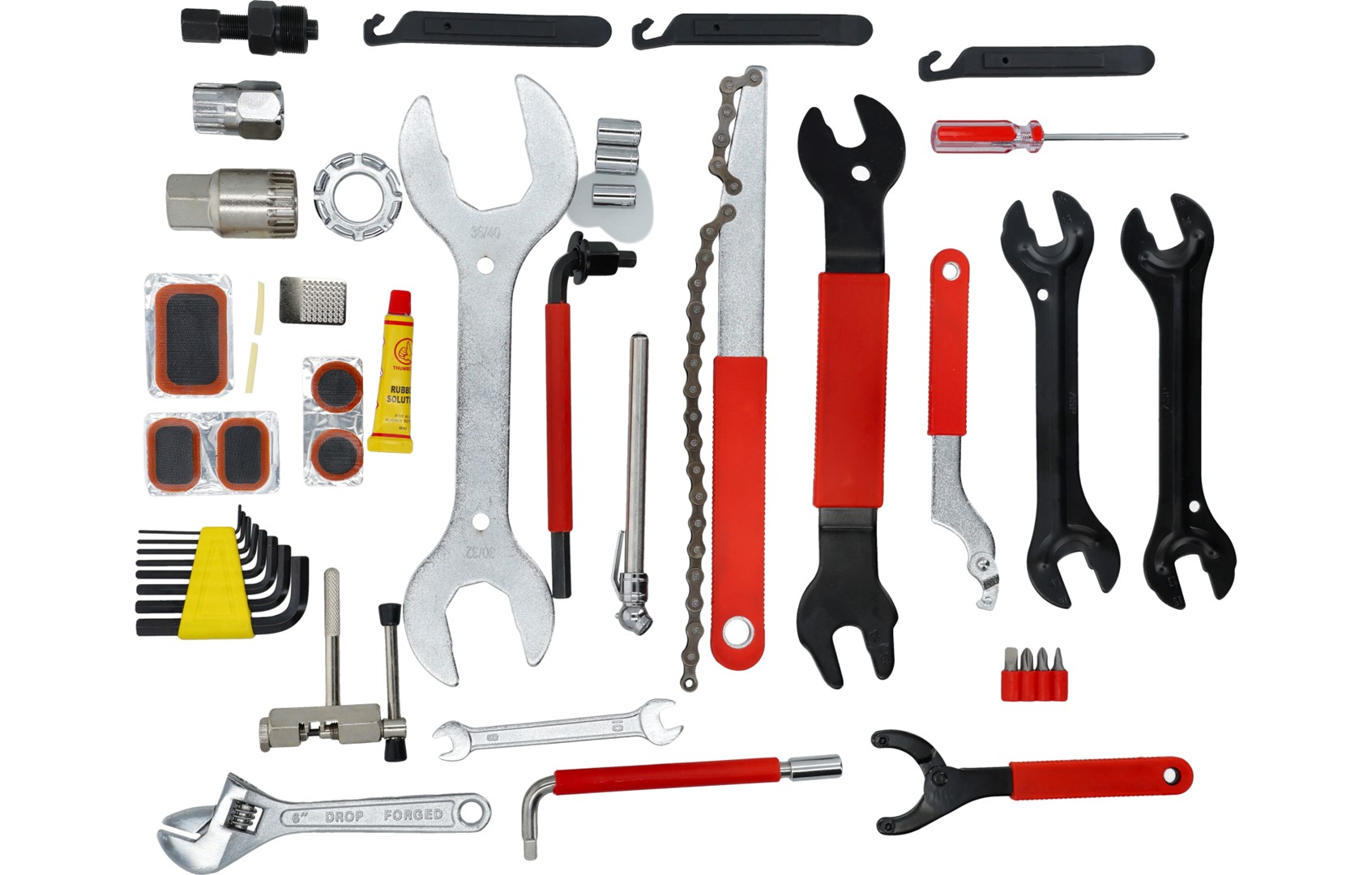 Set vegla per riparim Biciklete Drel 44cp