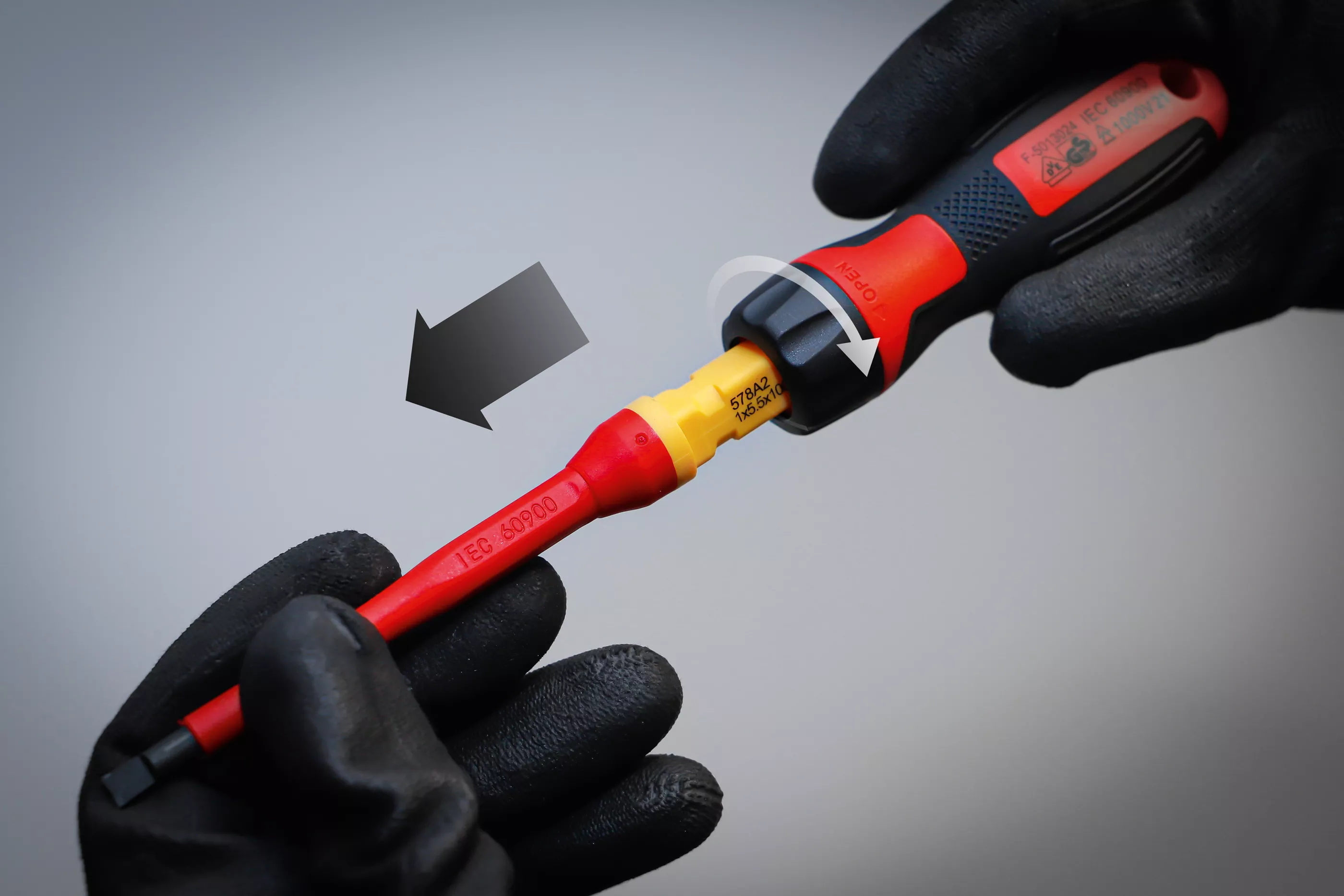 Set kacavida VDE me koke te nderrueshme BGS 13 pjese