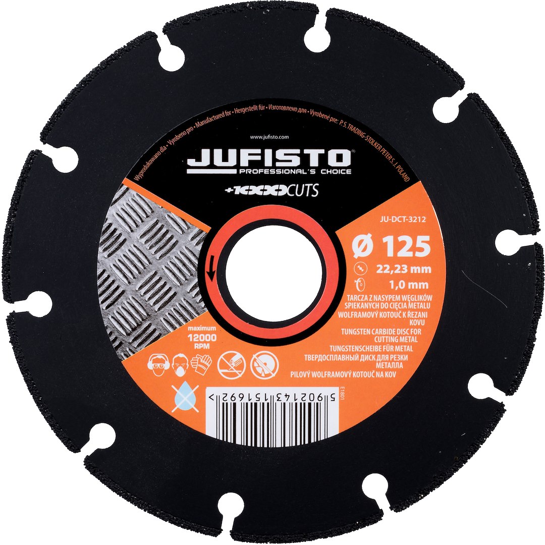Disk metali Tungsten Jufisto 125x1
