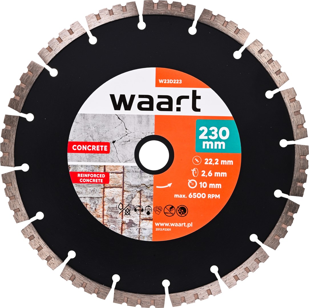 Disk per beton te armuar WAART 230mm