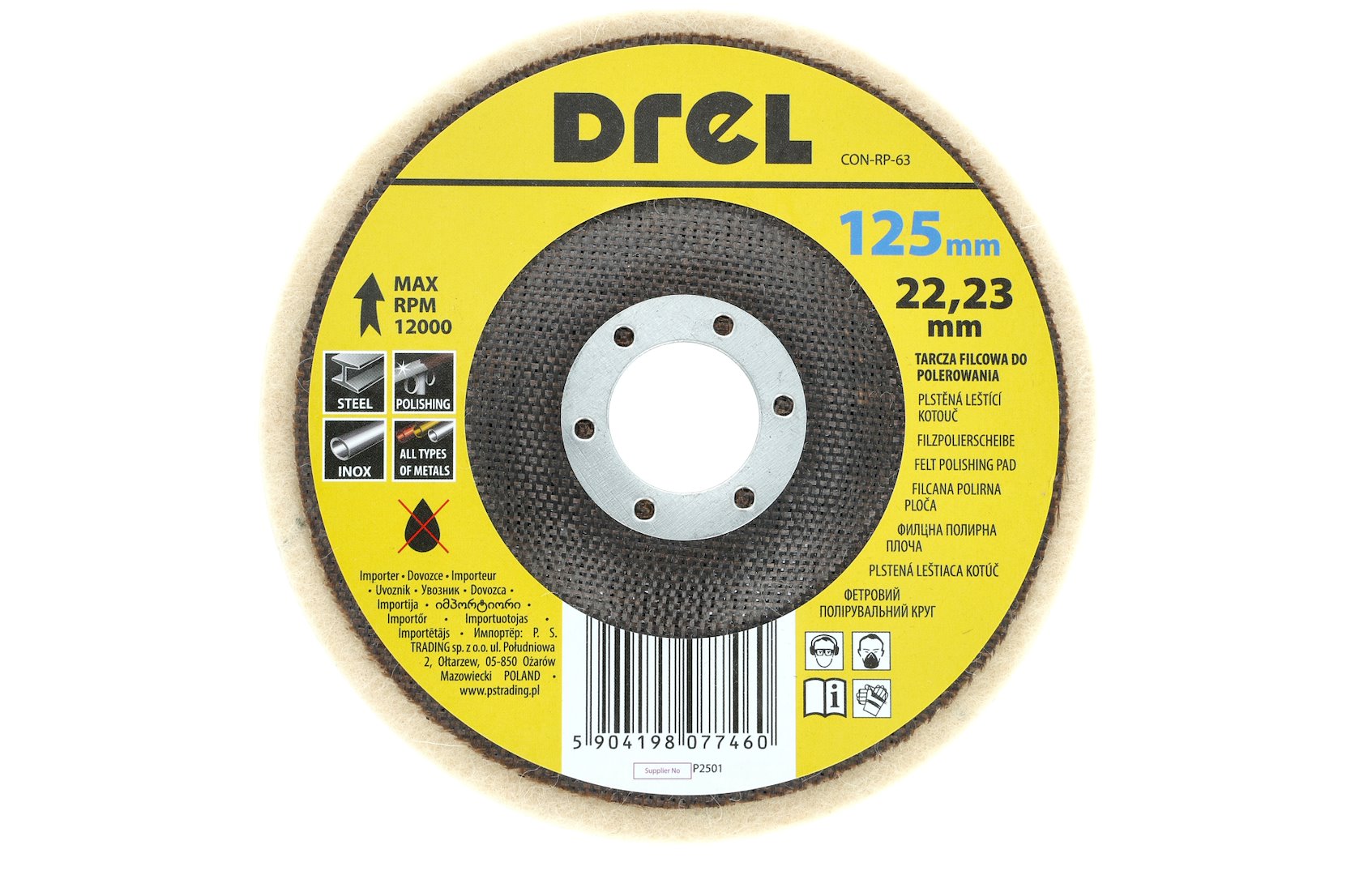 Disk lucidimi Drel 125x22.23x6mm