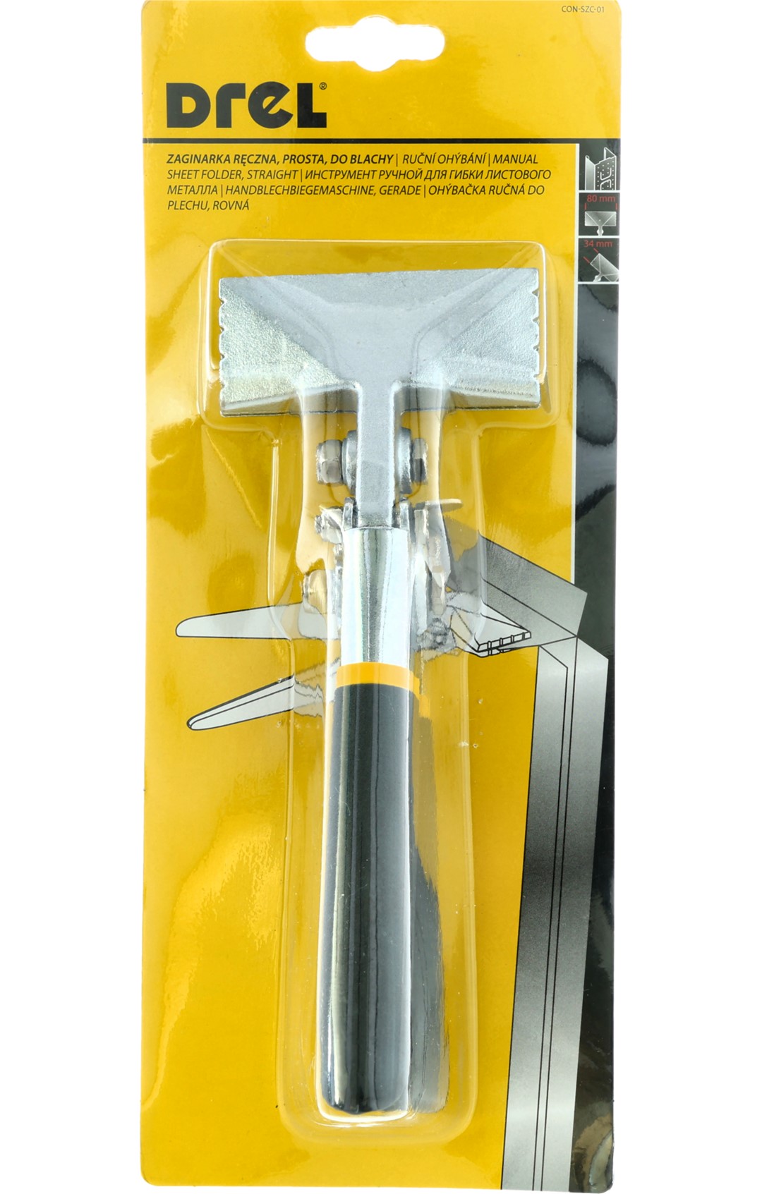 Pince per kthime llamarine Drel 80mm e drejte