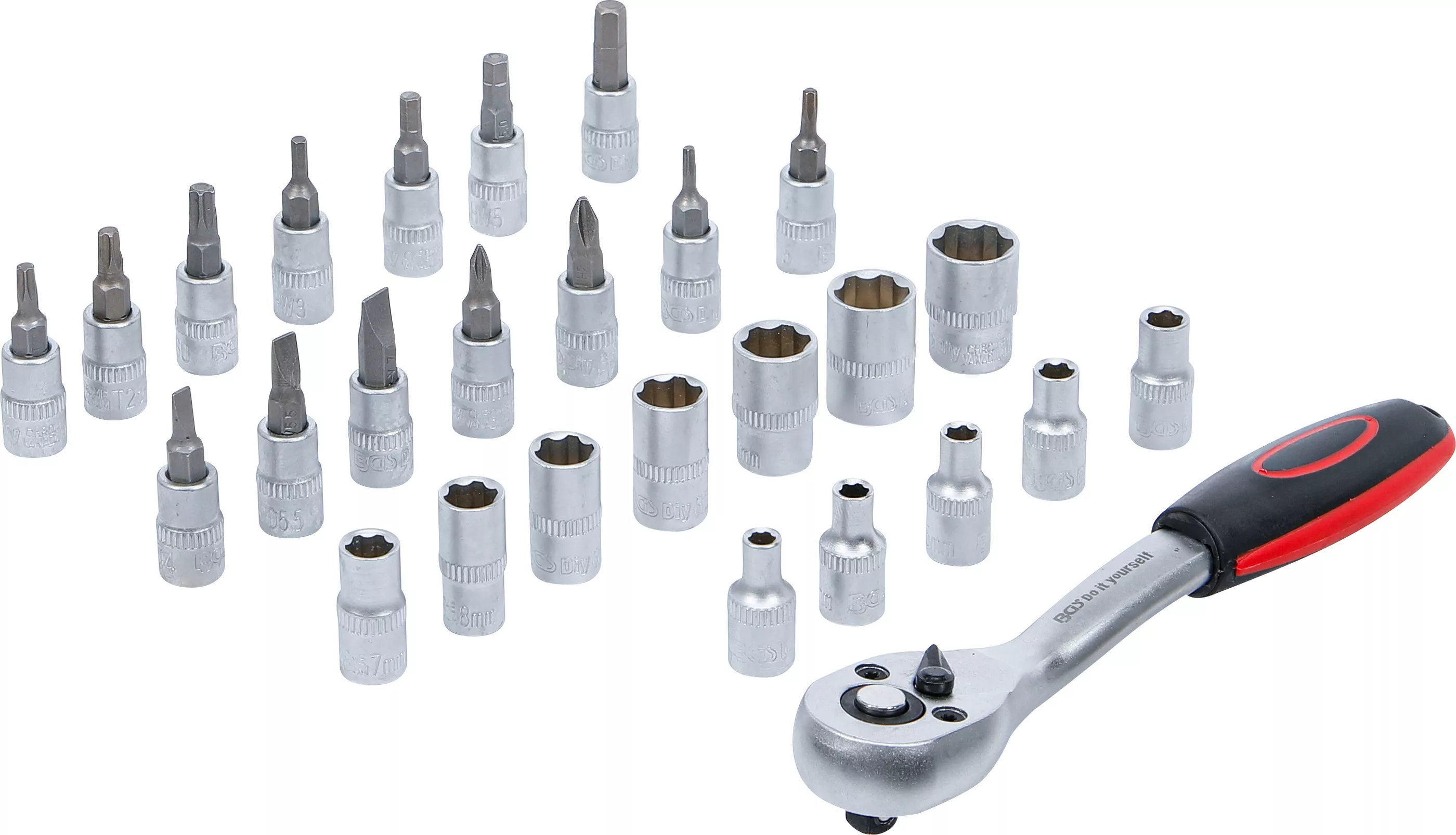 Set kriketi BGS 1/4 4-13mm 27 cope