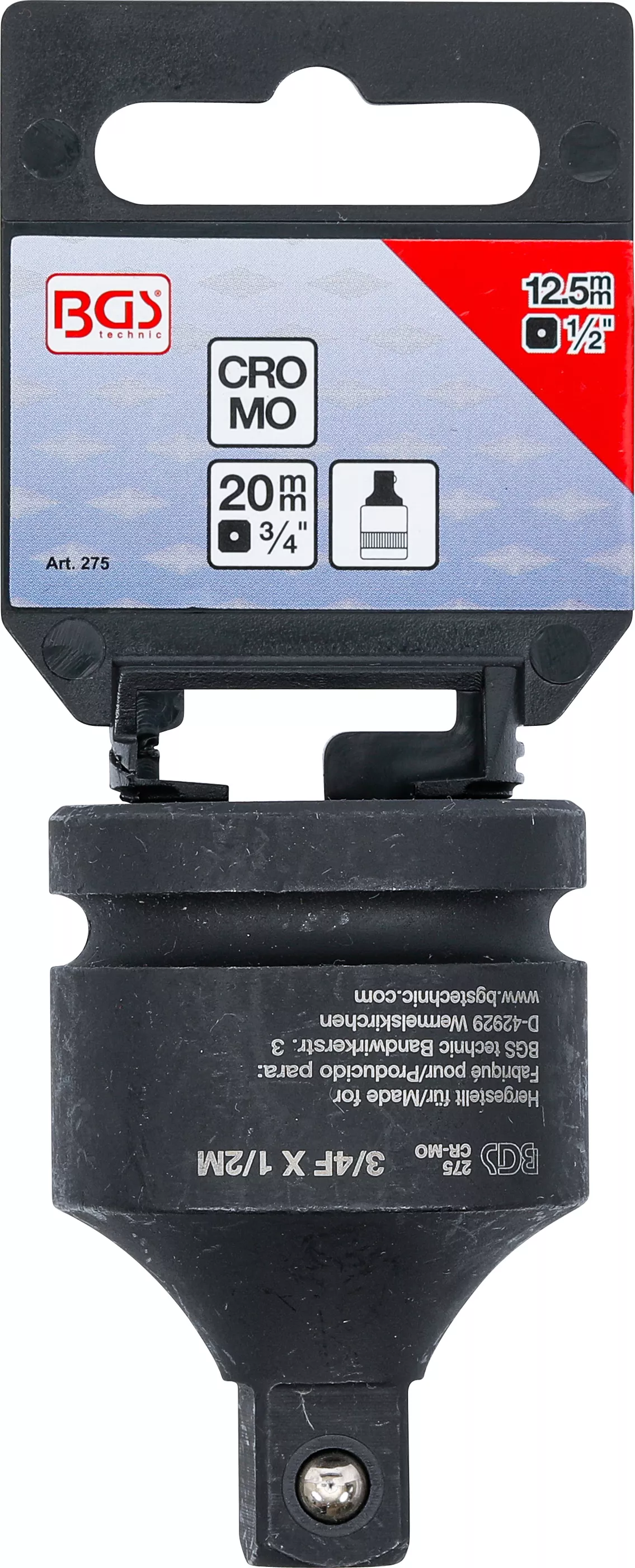 Adaptor kriketi Ajri BGS 3/4F x 1/2 M