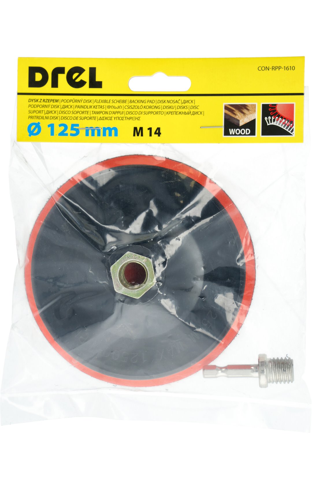 Mbajtese letre zmerile Drel 125mm me adaptor per trapan