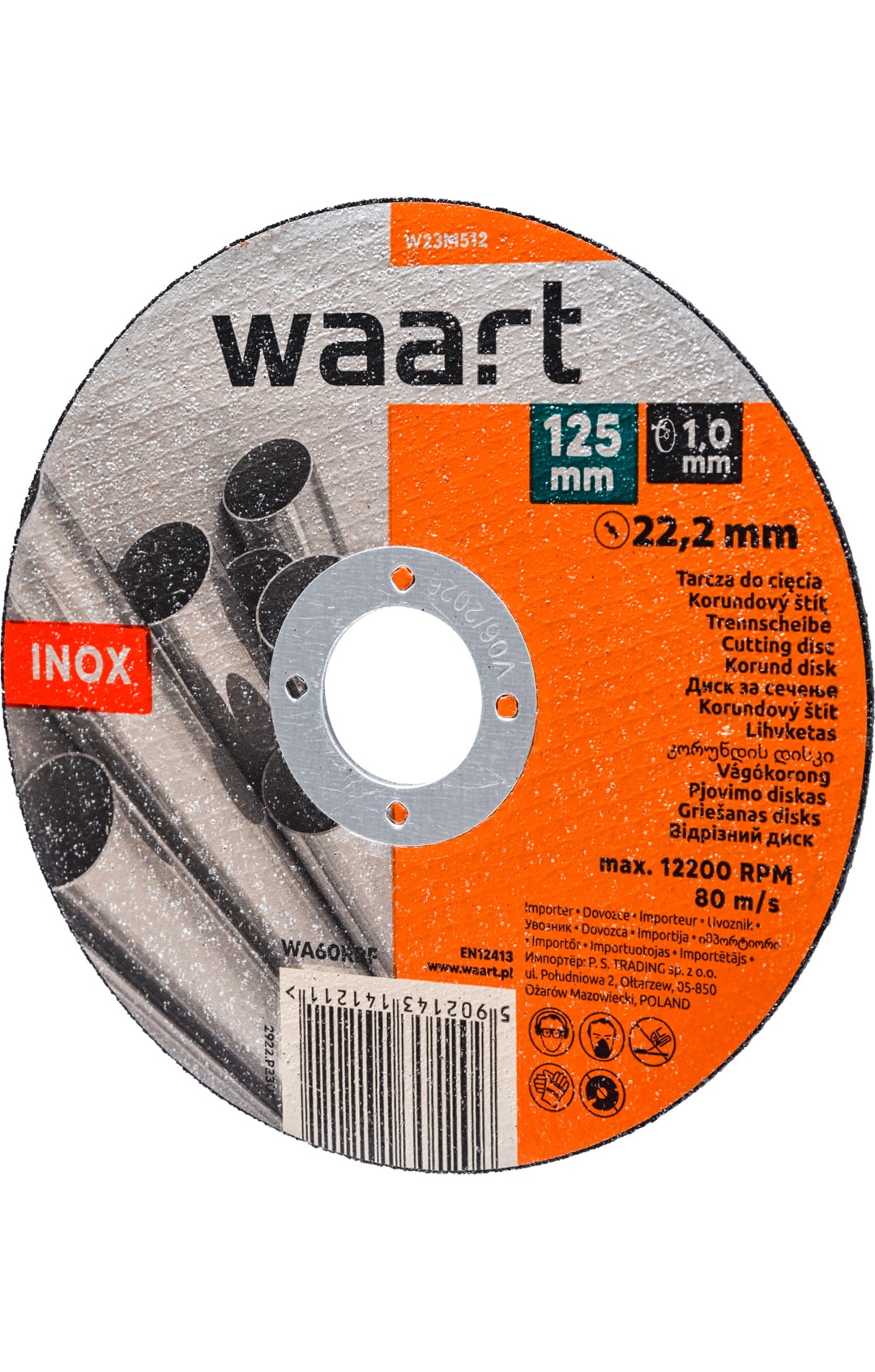 Disk preres Inox WAART 125x1mm