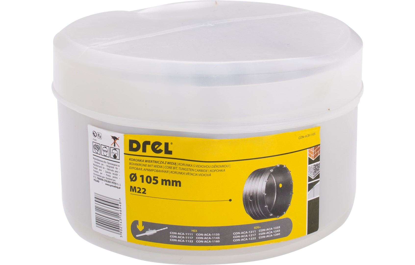 Punto Gote betoni Karbiti Drel 105mm M22