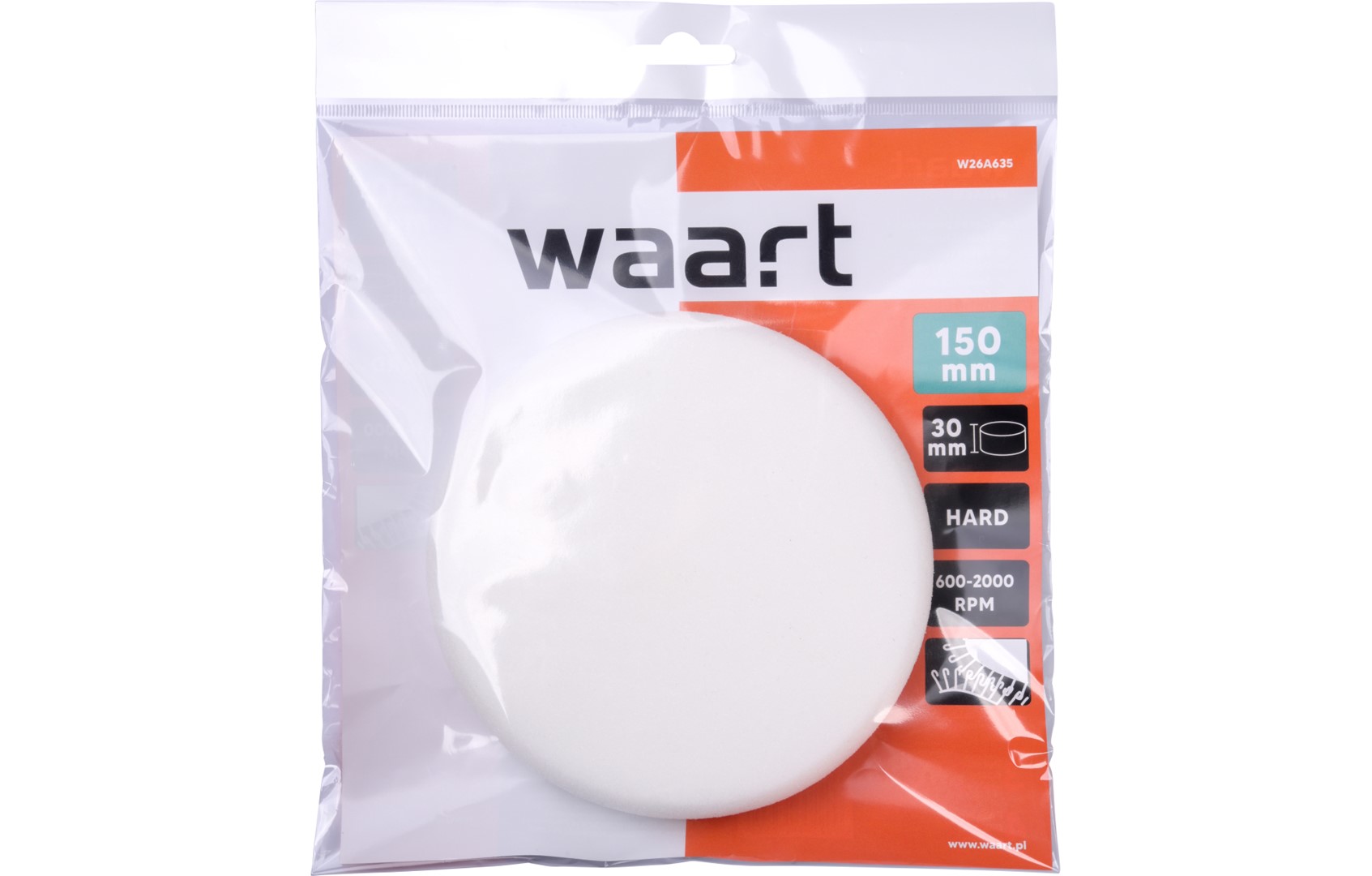 Sfyngjer lucidimi WAART 150mm i bardhe per paste Fast