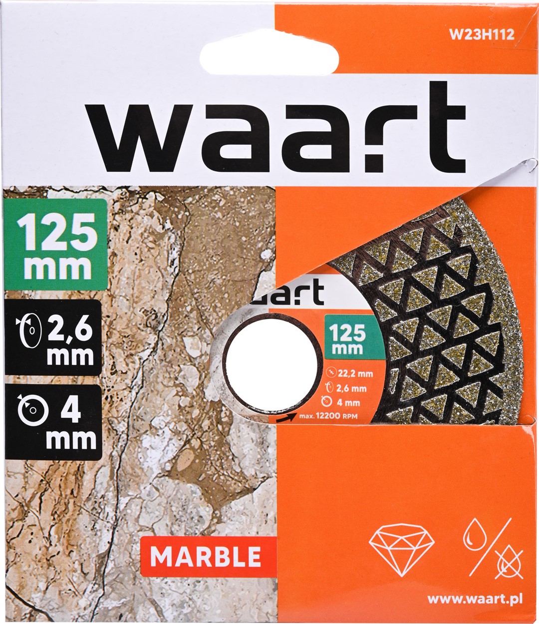 Disk zmerilimi mermeri WAART 125mm
