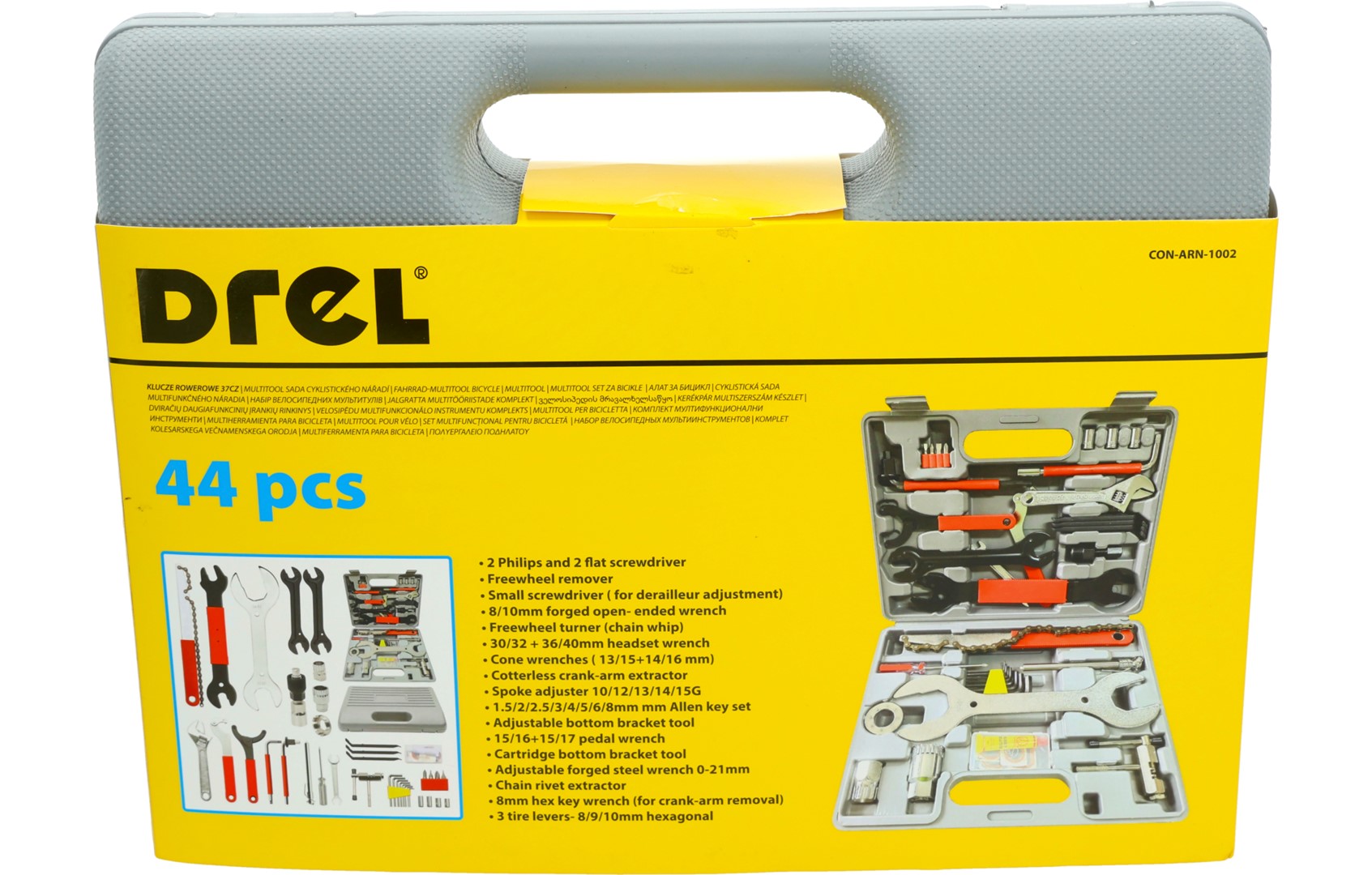 Set vegla per riparim Biciklete Drel 44cp