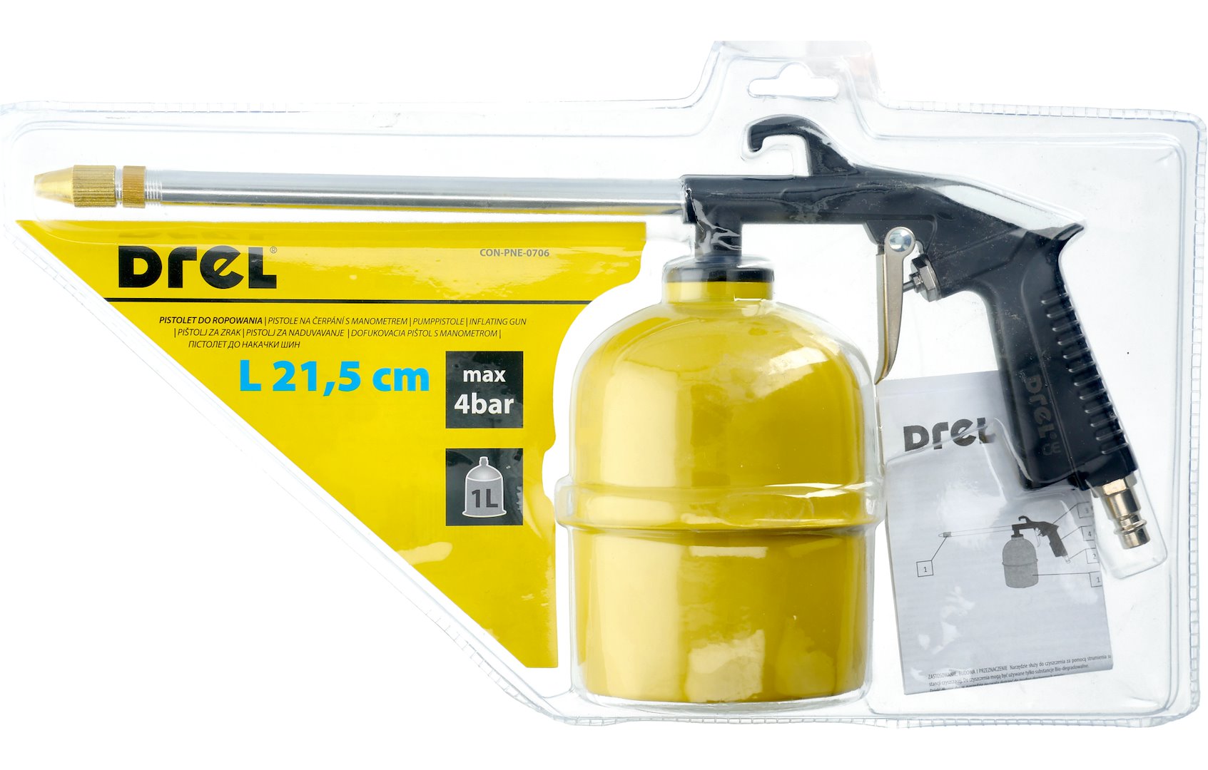 Pistolete Solucioni me ajer Drel 1L