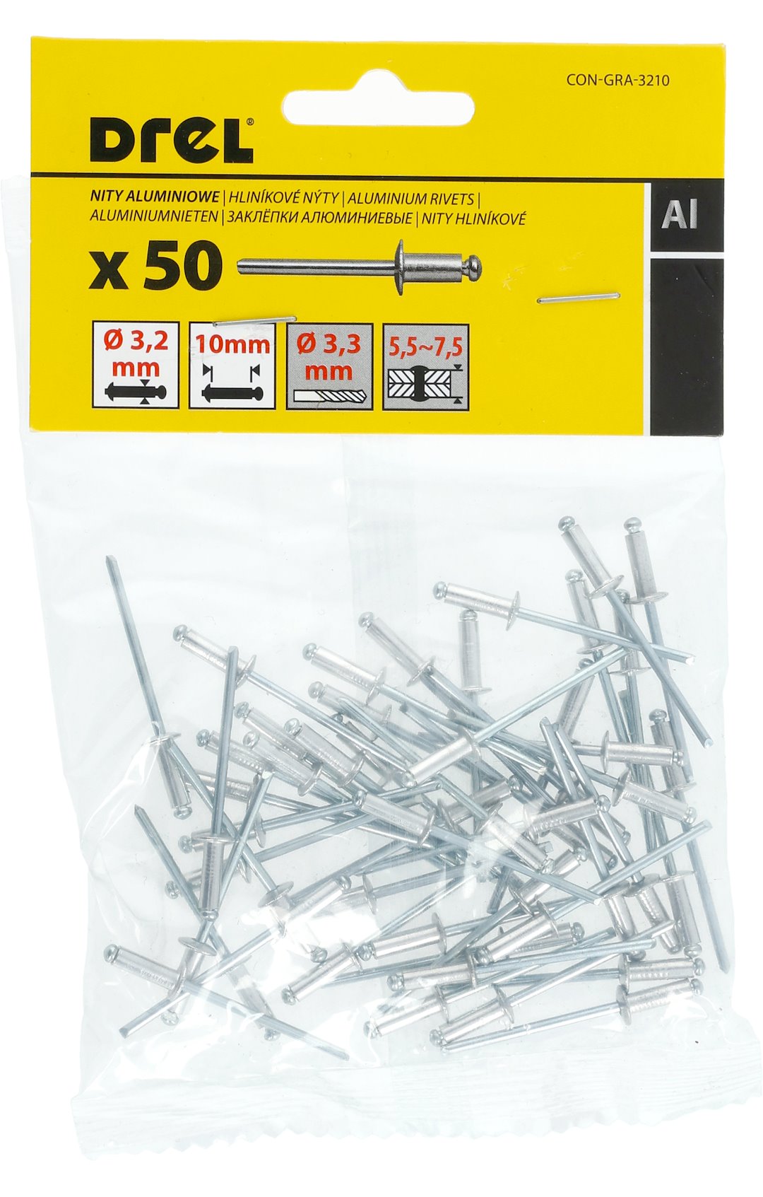  Percina alumini Drel 4x16 50 cope