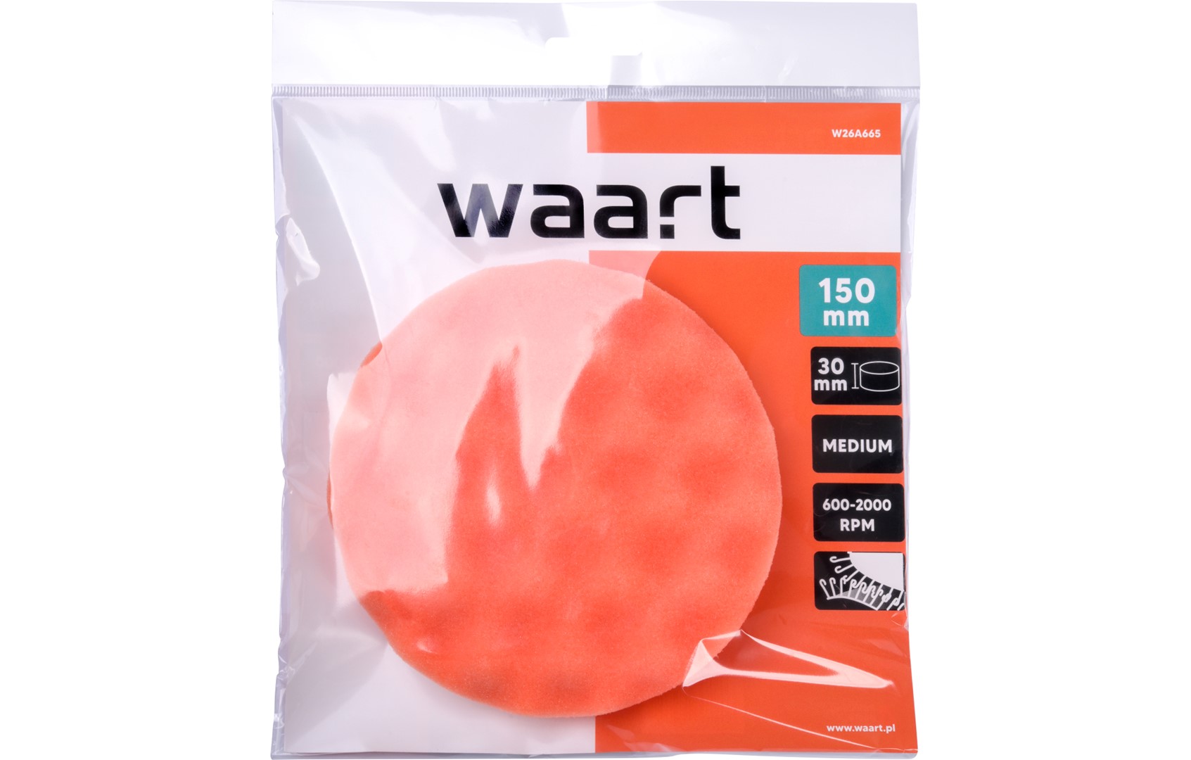 Sfyngjer lucidimi WAART 150mm portokalli per paste Extra Fine