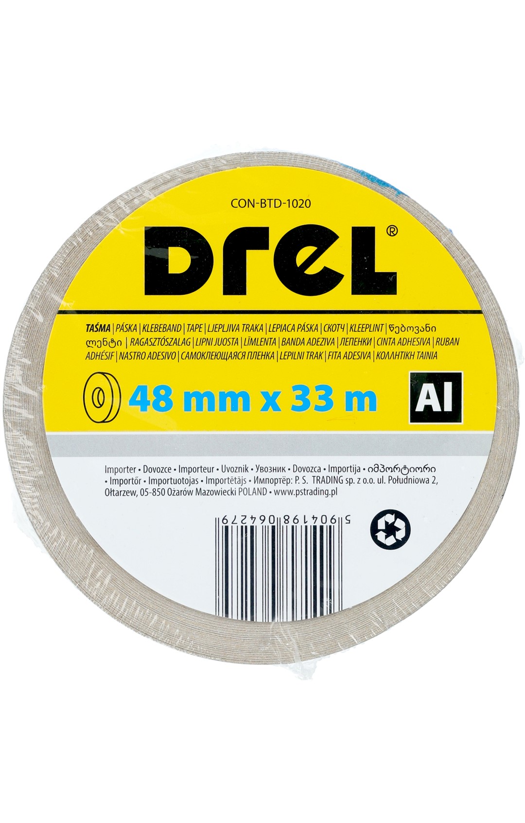 Ngjites Alumini me perforcim me fije Drel 48mm 33m