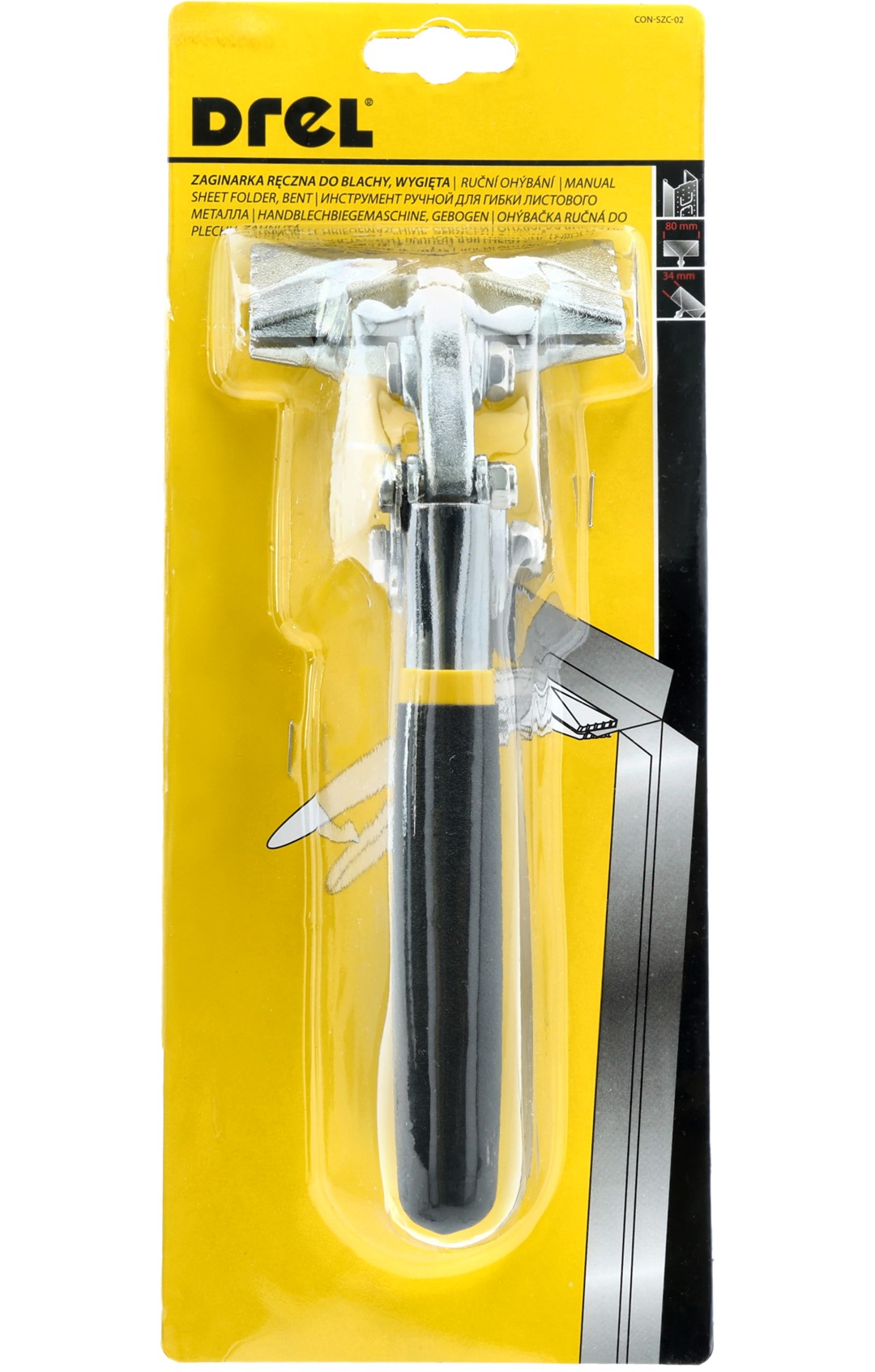 Pince per kthime llamarine Drel 80mm