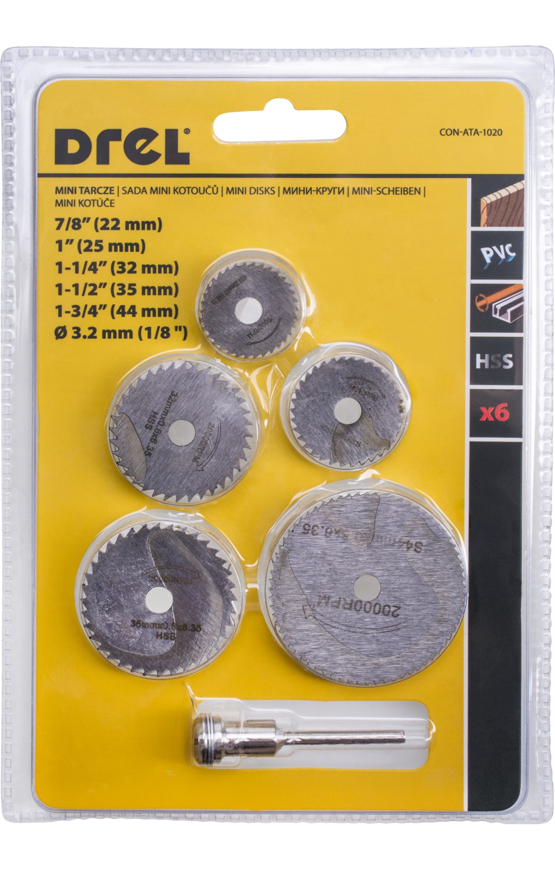 Set disqe preres per mini zmeriluese Drel 5 cope