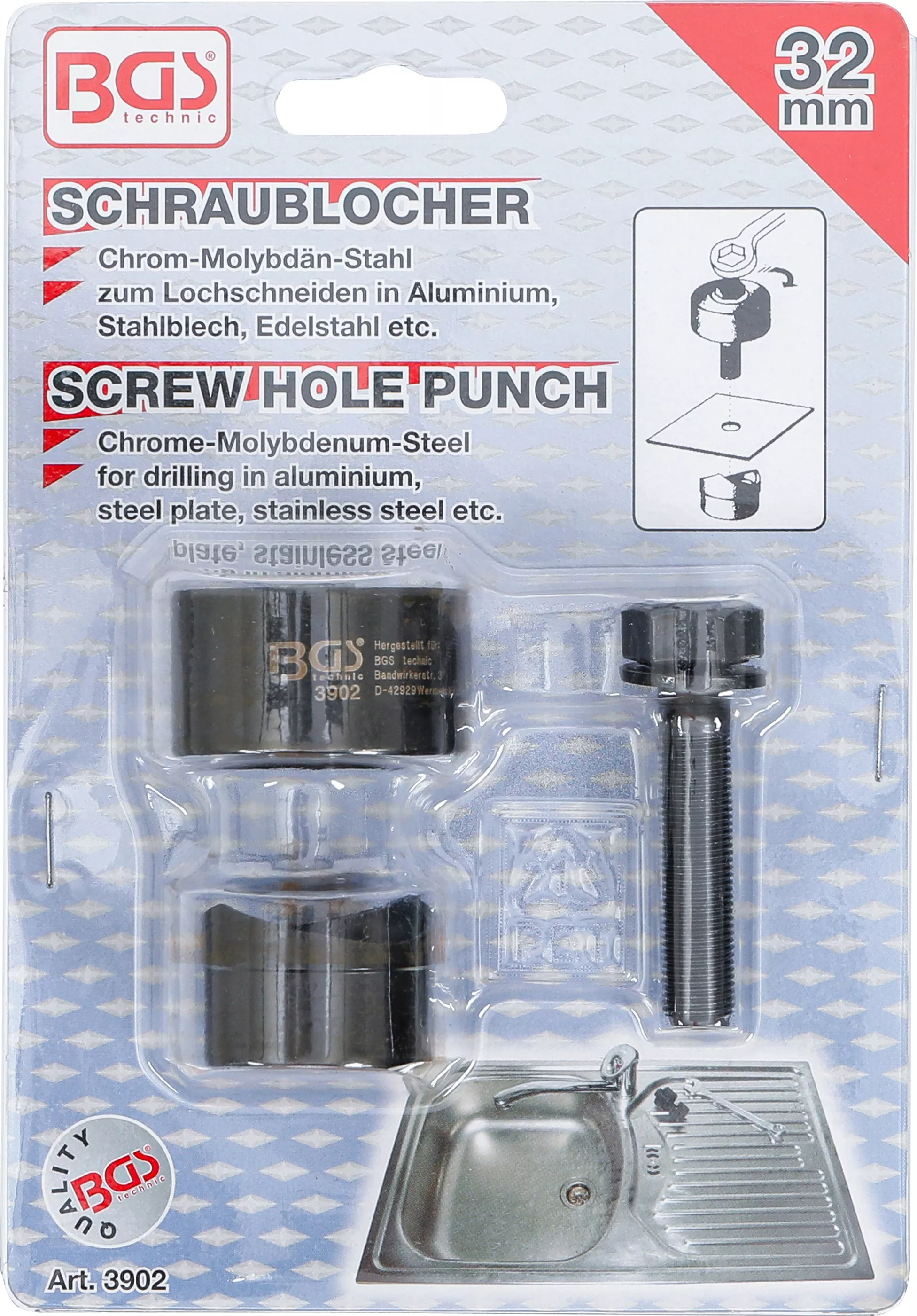 Hapese llamarine me bulon 32mm