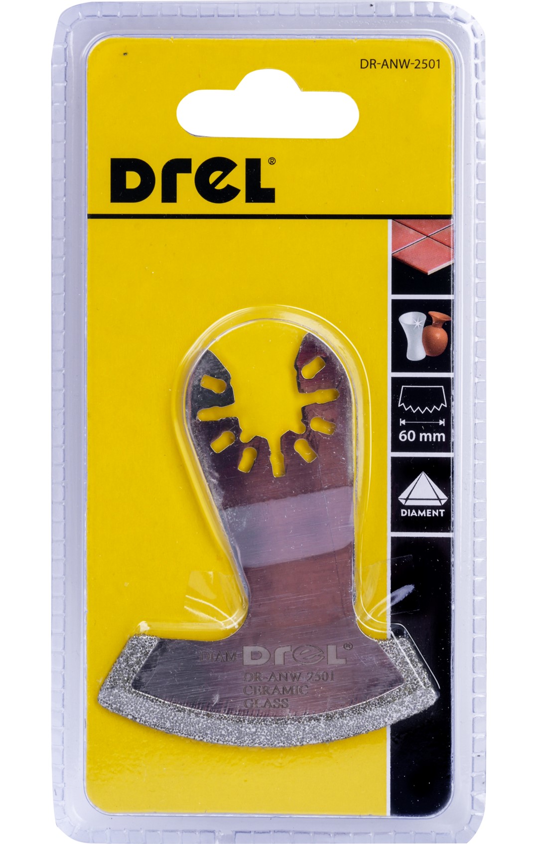 Lame per vegel multifunksionale Drel per Qeramike dhe Xham 60mm