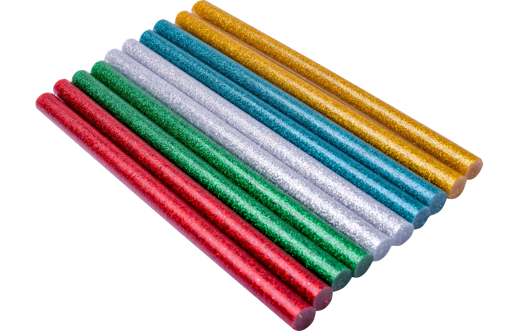 Set shufra silikoni me shkrirje Glitter 5 ngjyra 10 cope