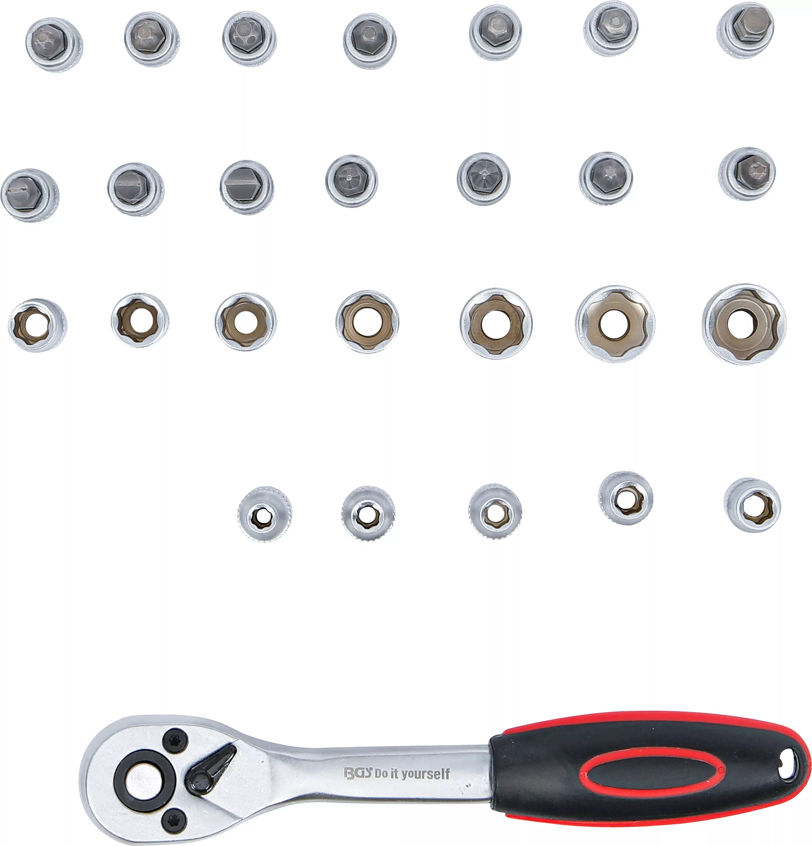 Set kriketi BGS 1/4 4-13mm 27 cope