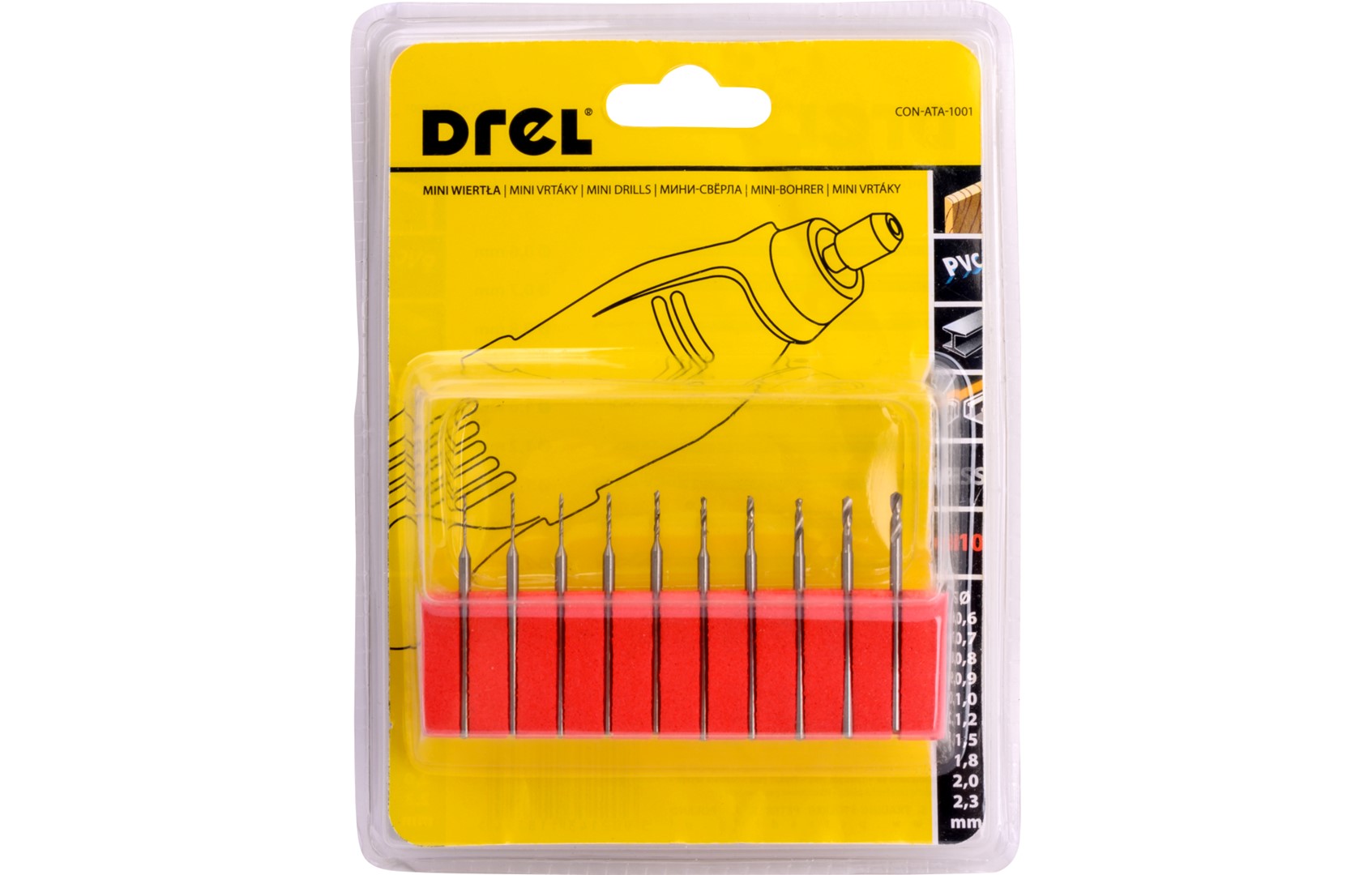 Set punto mini zmeriluese Drel 10 cope