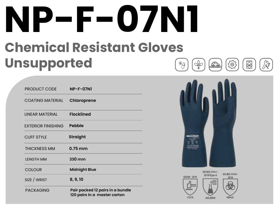 Sarung Tangan Kimia NP-F-07N1 -