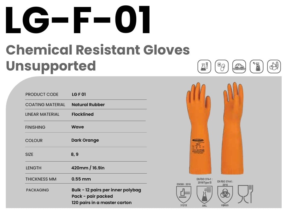 Sarung Tangan Kimia LG-F-01 -