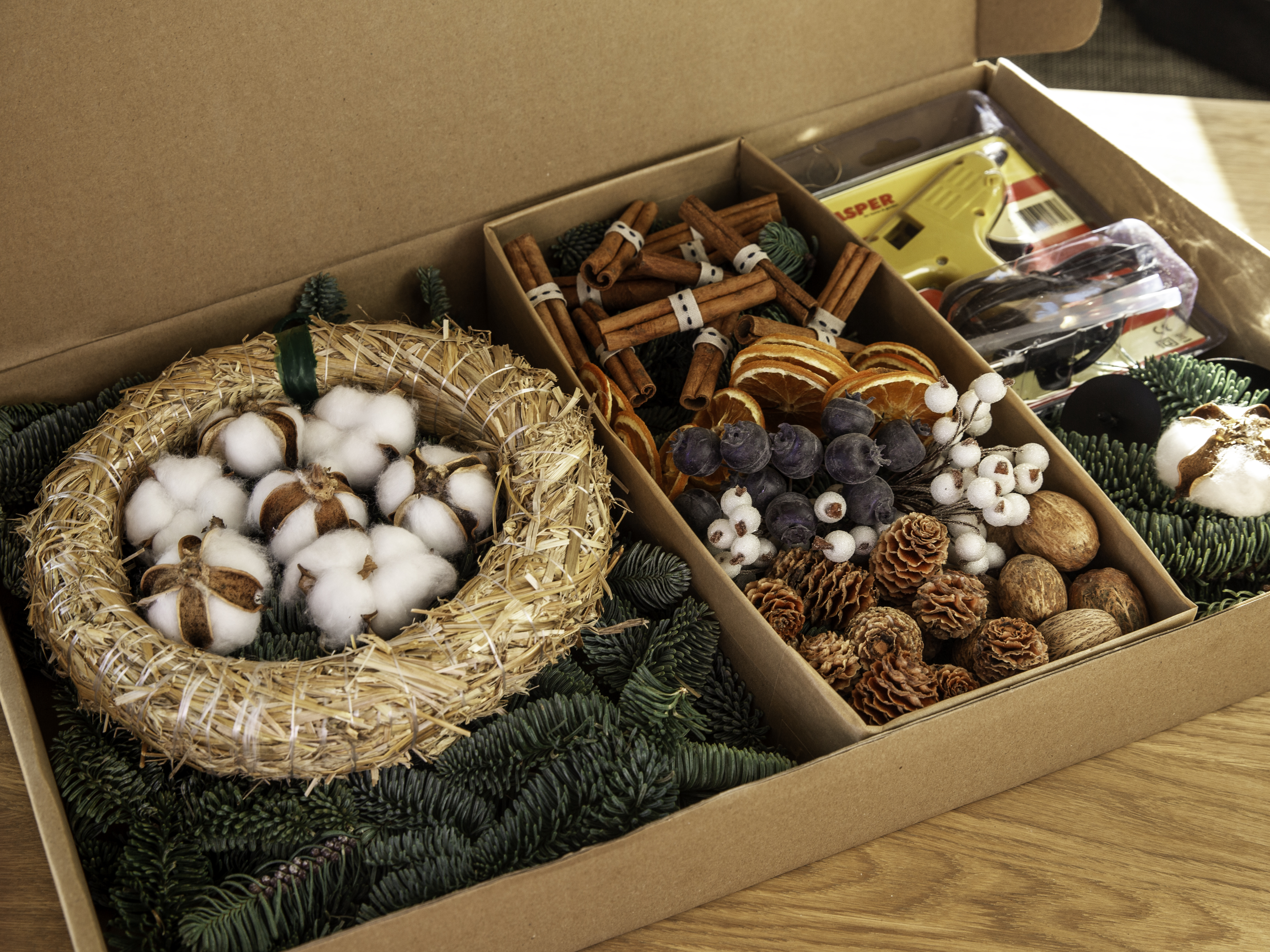 Kalėdinio vainiko gamybos rinkinys + VIDEO pamoka