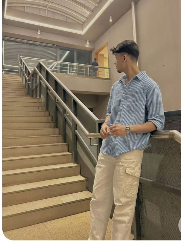 Men's Casual Striped Shirt