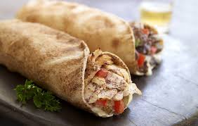 Wrap au poulet shawarma